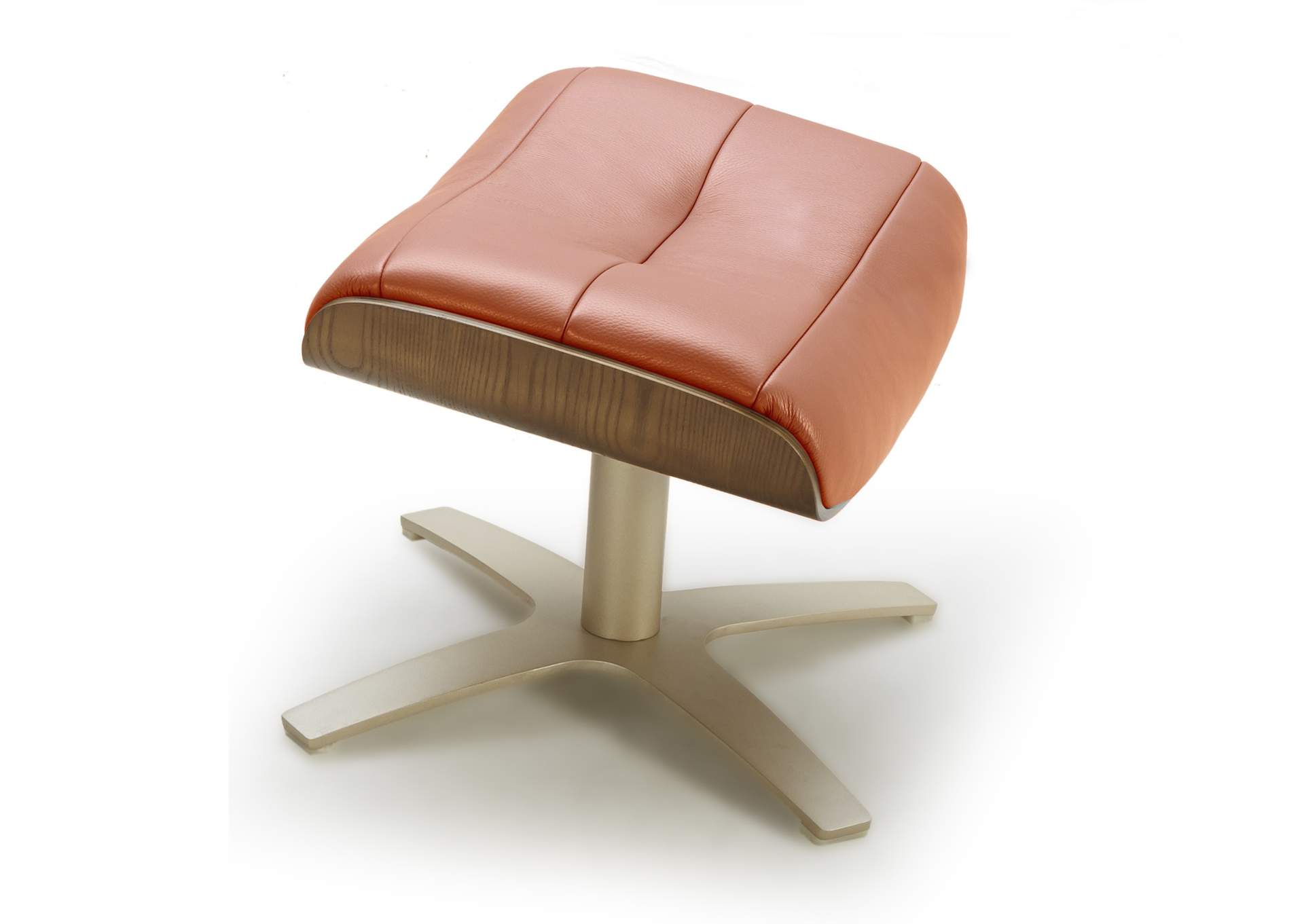 Karma Ottoman In Mint Pumpkin image 3