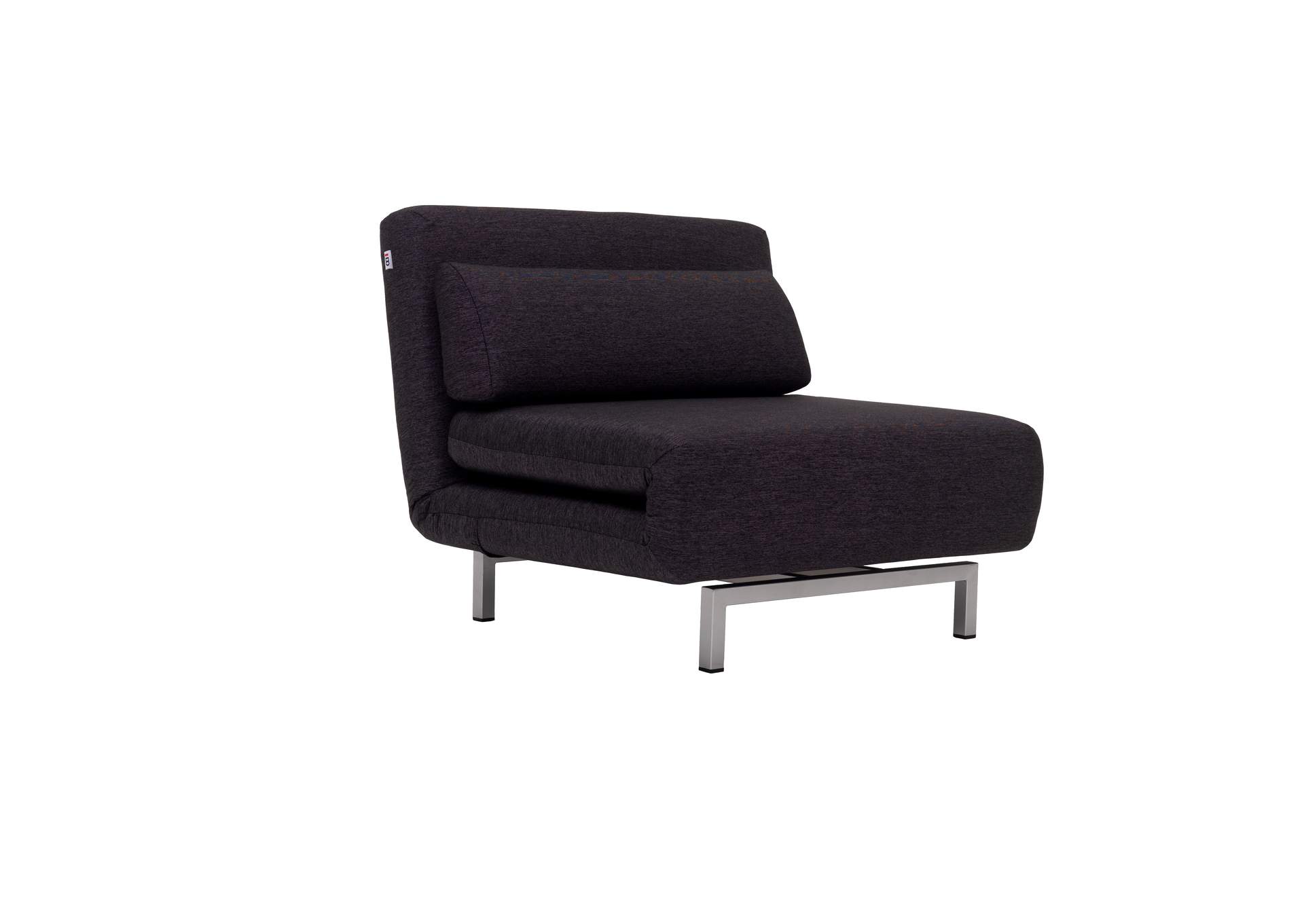 Premium Chair Bed Lk06 - 1 In Black Fabric image 1