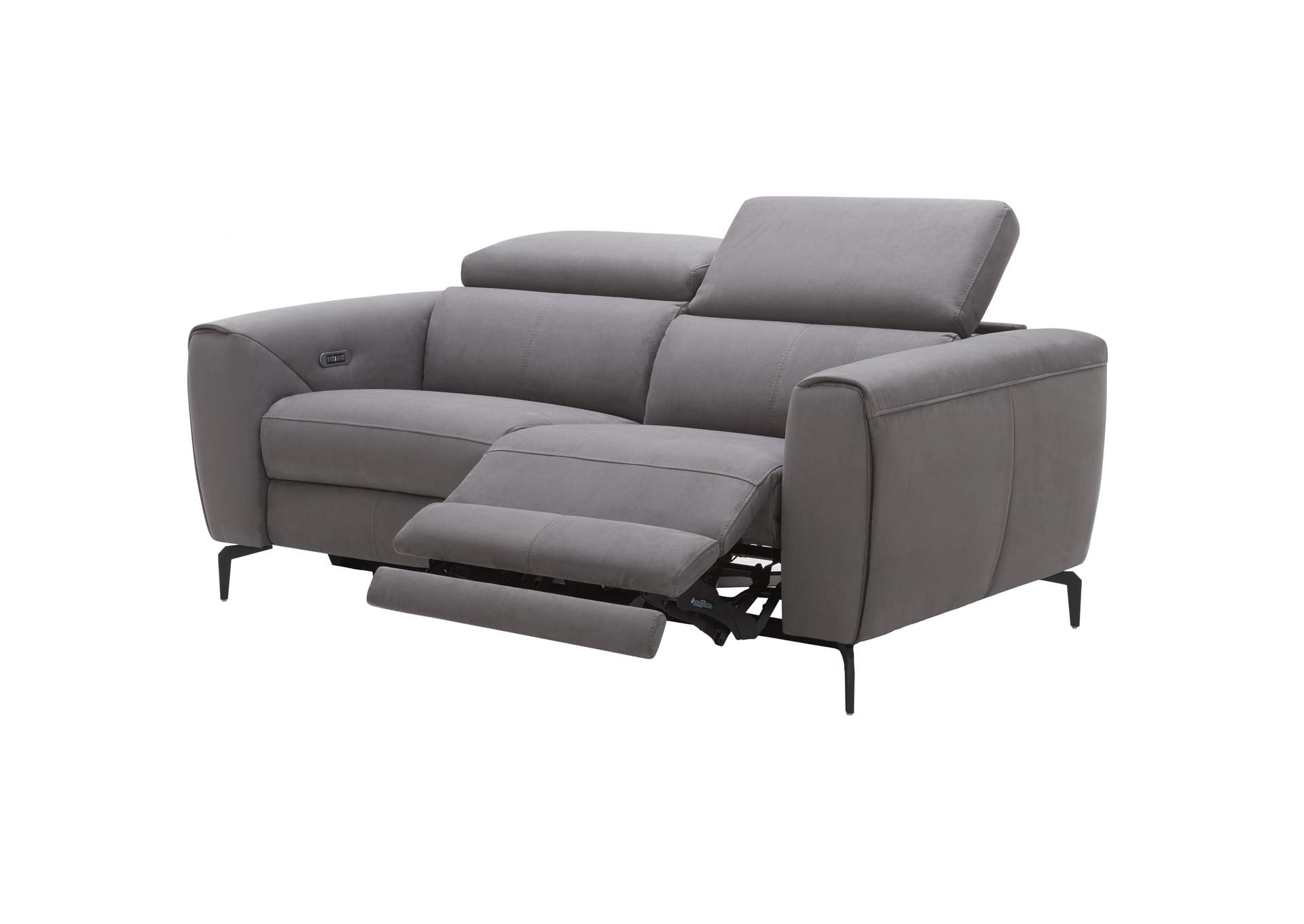 Lorenzo Grey Fabric Loveseat image 5