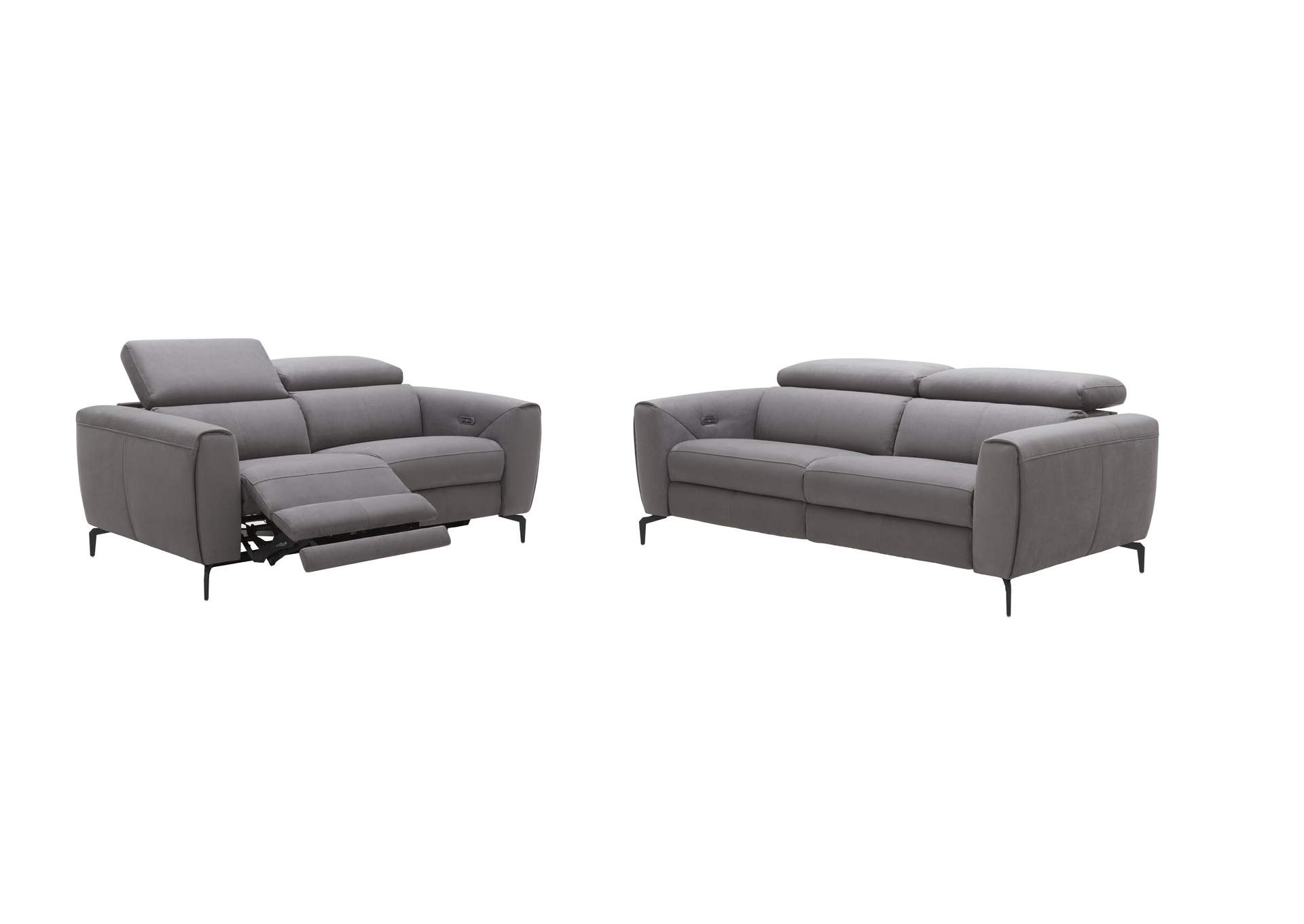 Lorenzo Grey Fabric Sofa image 1