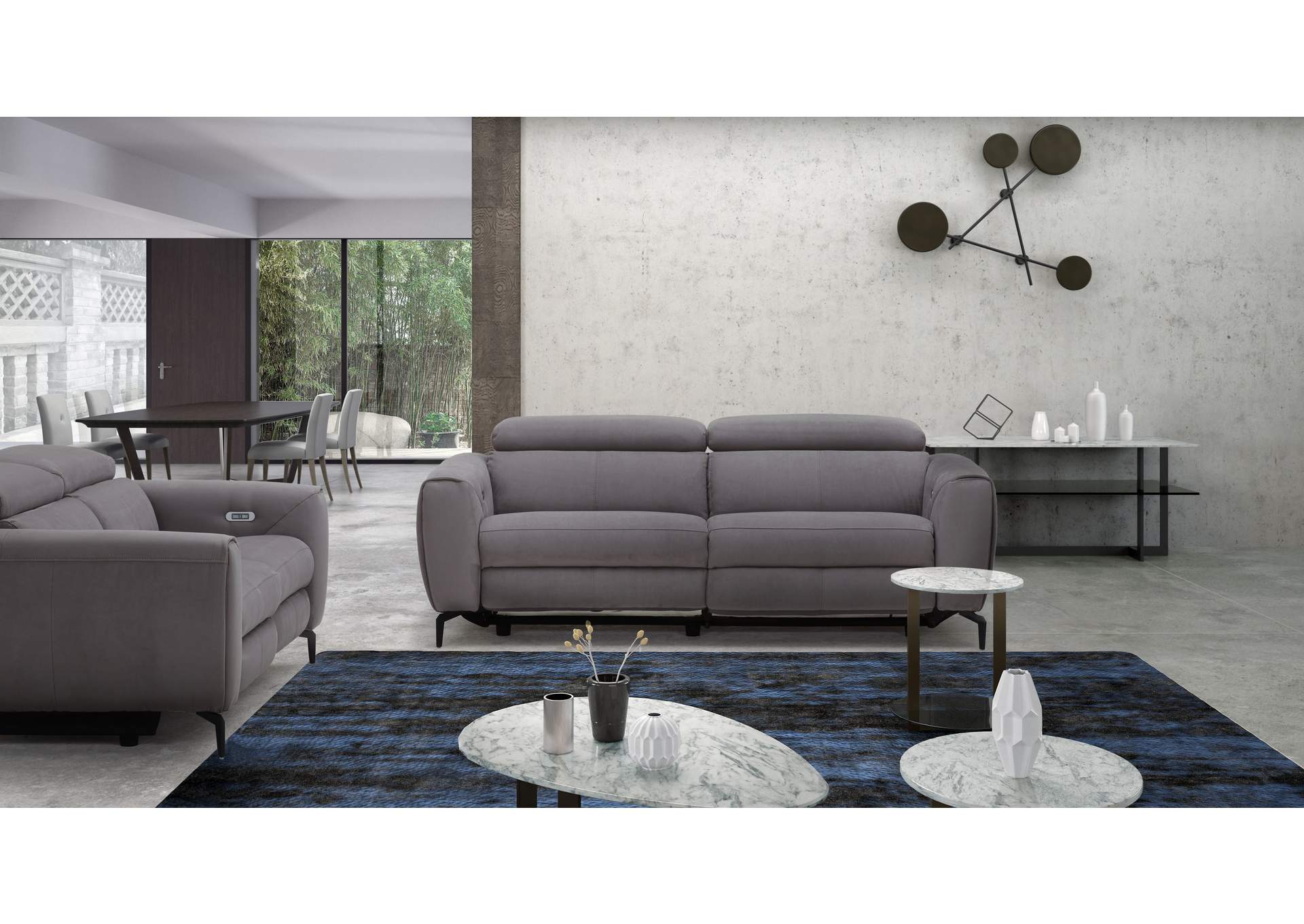 Lorenzo Grey Fabric Sofa image 9