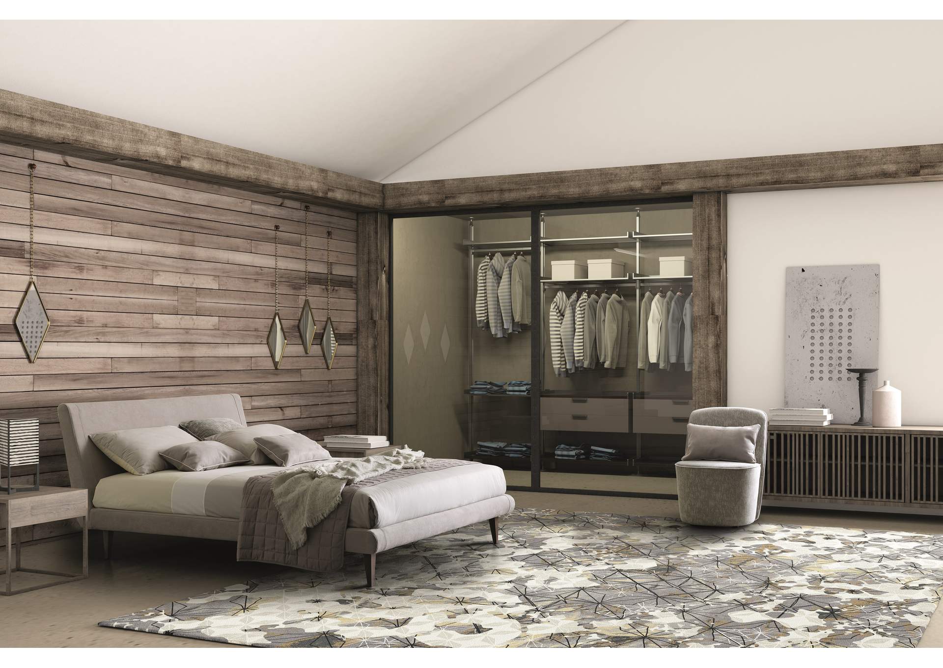 Metropolitan Fabric Queen Bed image 1