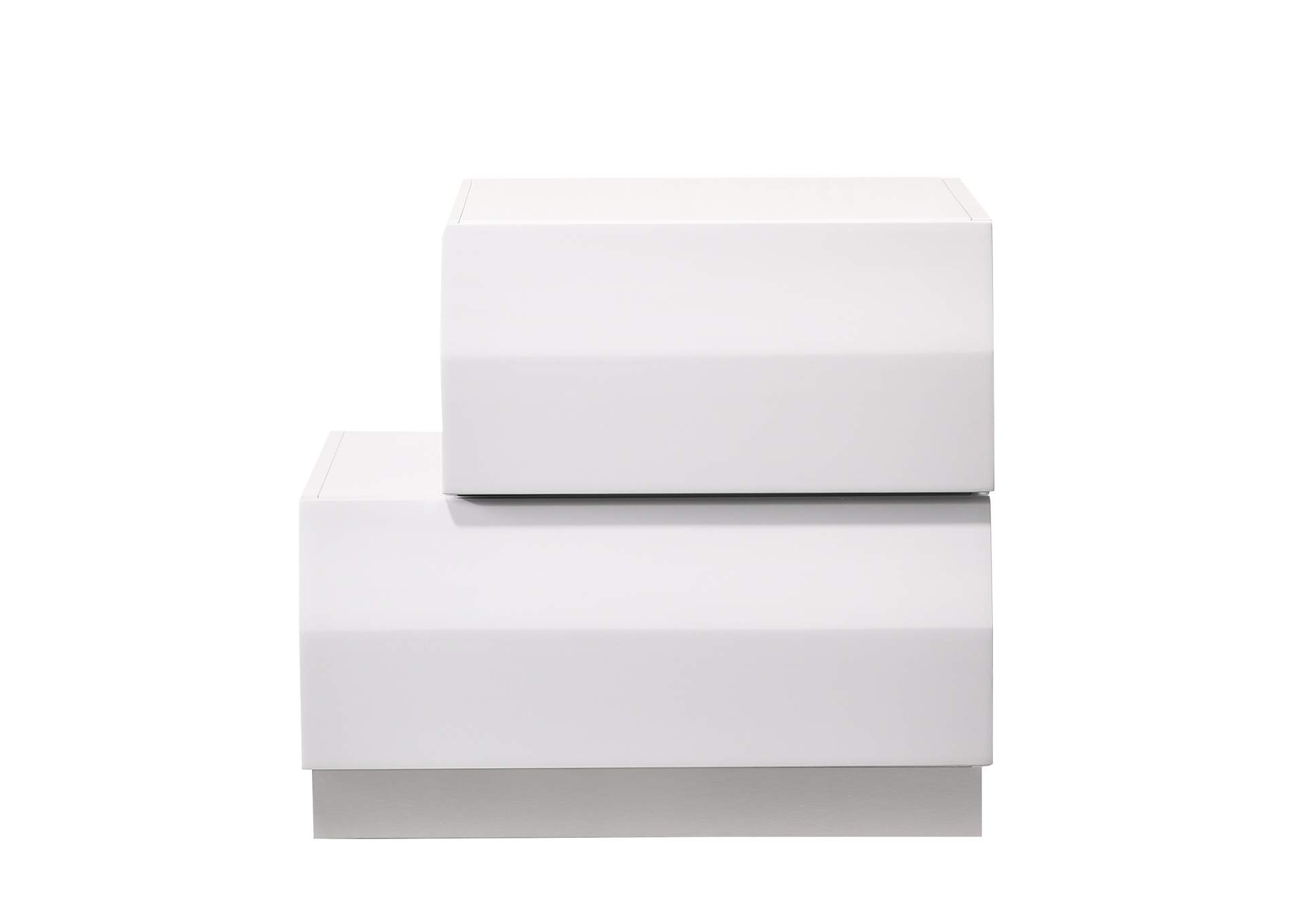 Milan Left Facing Nightstand In White image 1