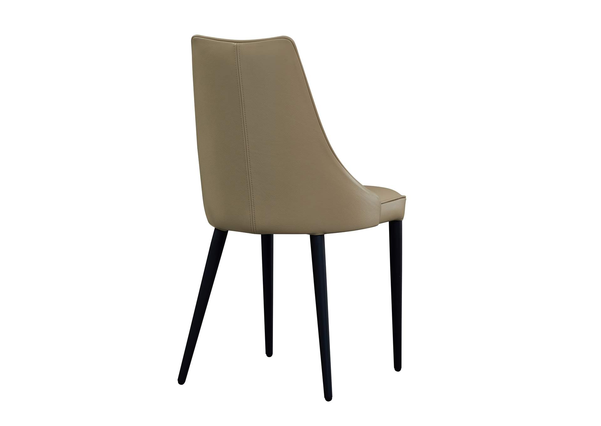 Milano Leather Dining Chair In Tan image 3