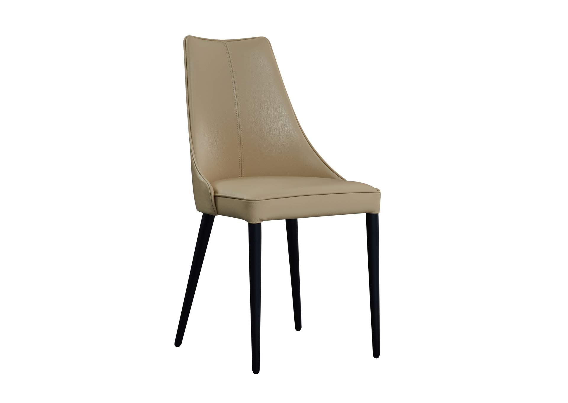 Milano Leather Dining Chair In Tan image 1