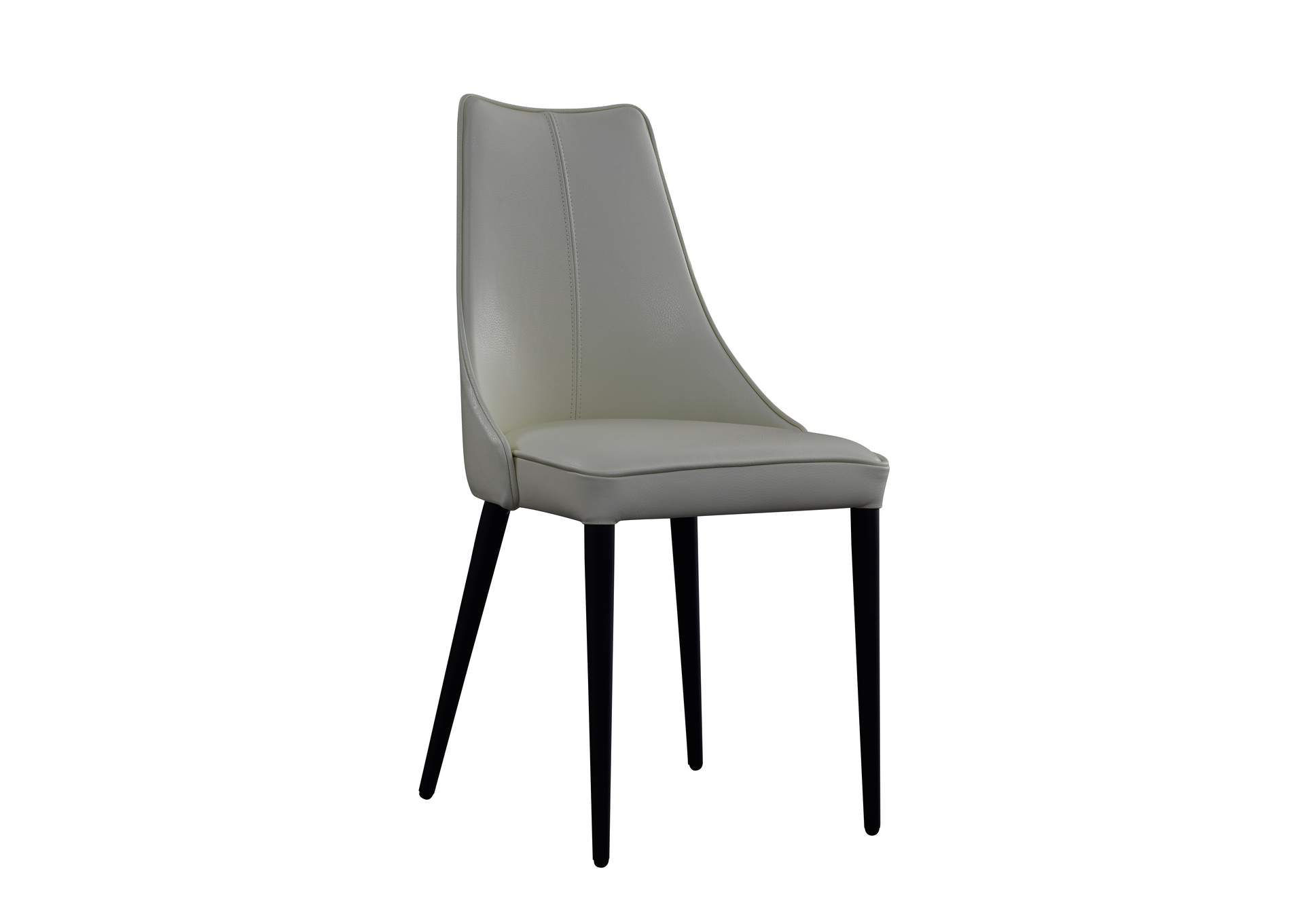 Milano Leather Dining Chair In White image 1