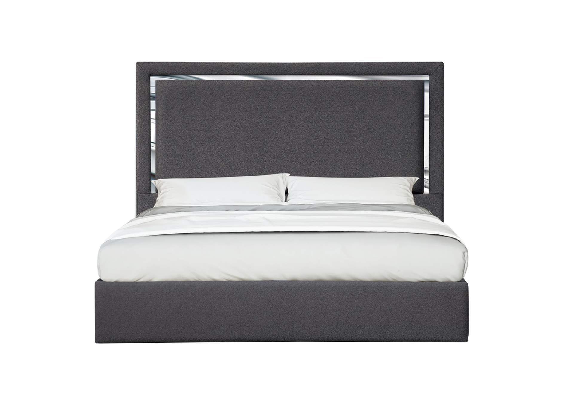 Monet King Bed In Charcoal image 1