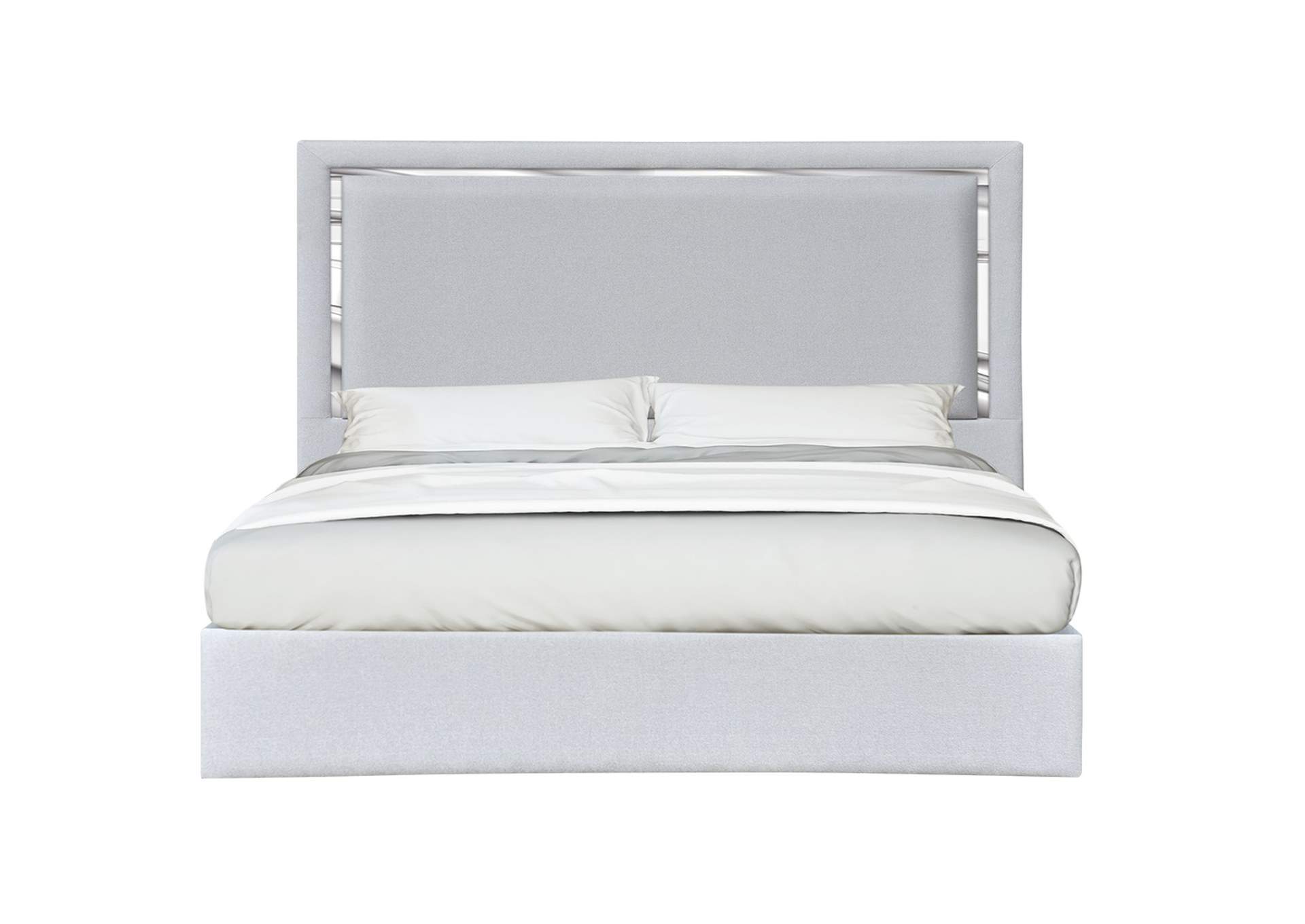 Monet Queen Bed In Silver Grey image 1