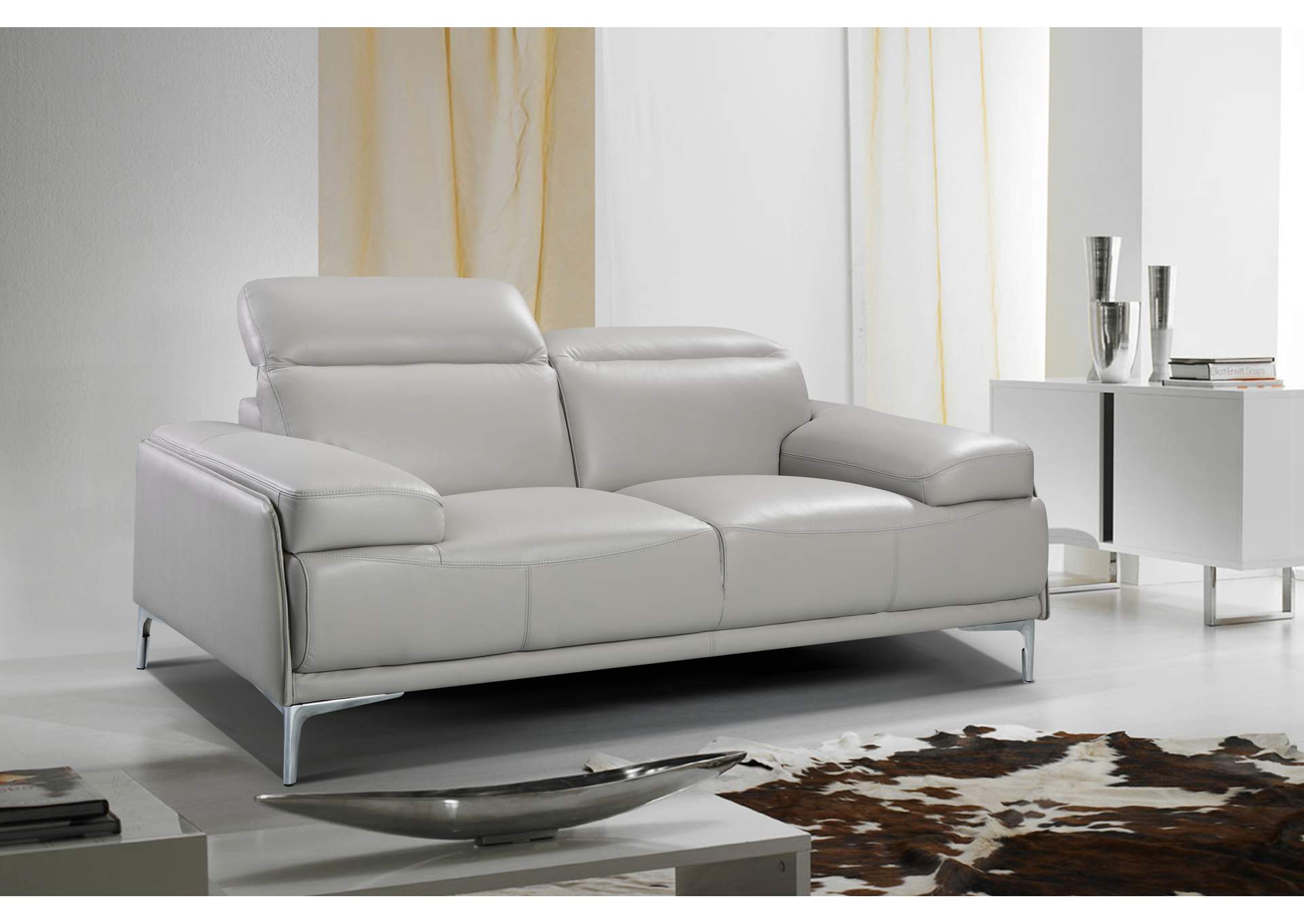 Nicolo Loveseat Seat In Light Grey image 7