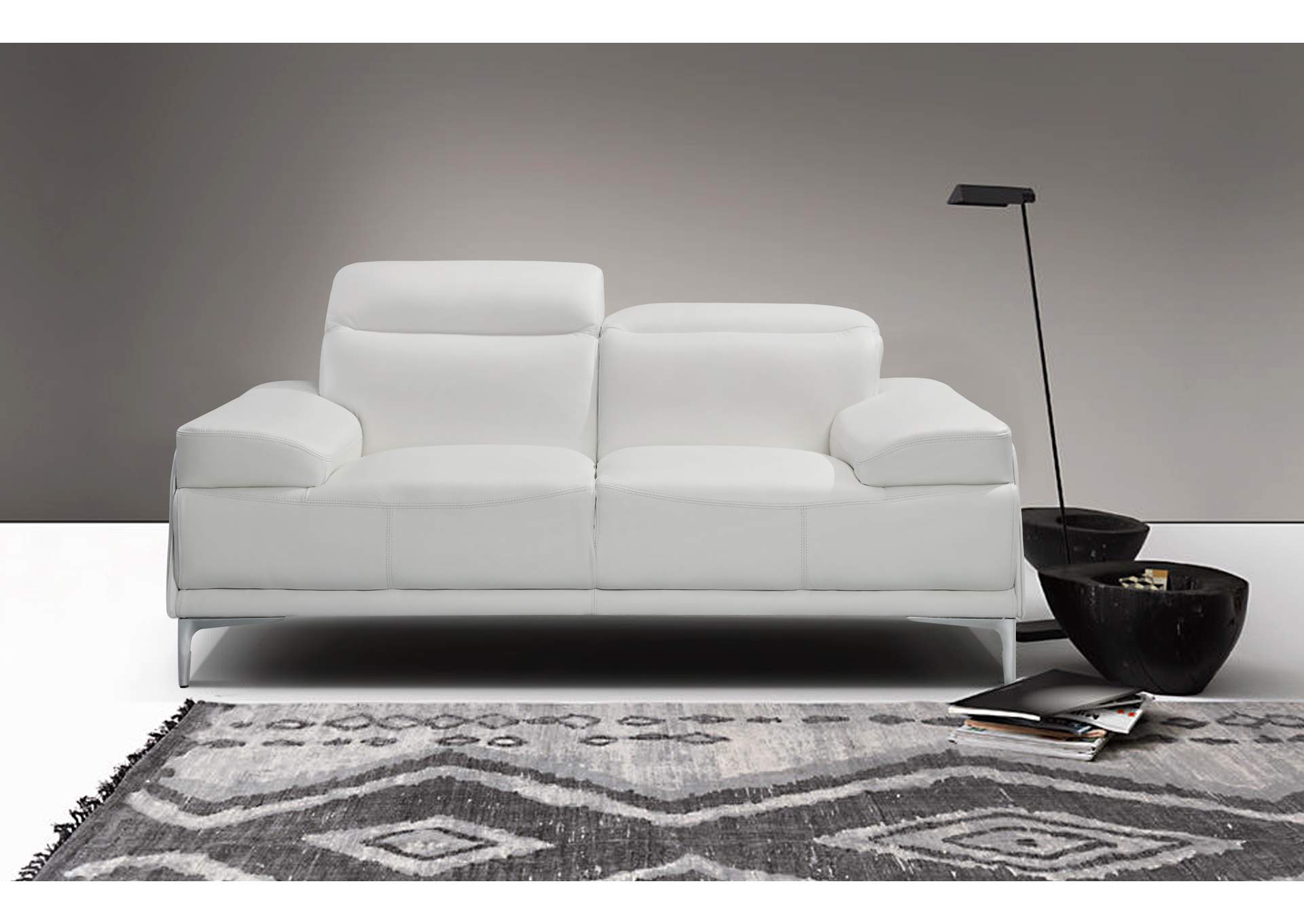 Nicolo Loveseat Seat In White image 6