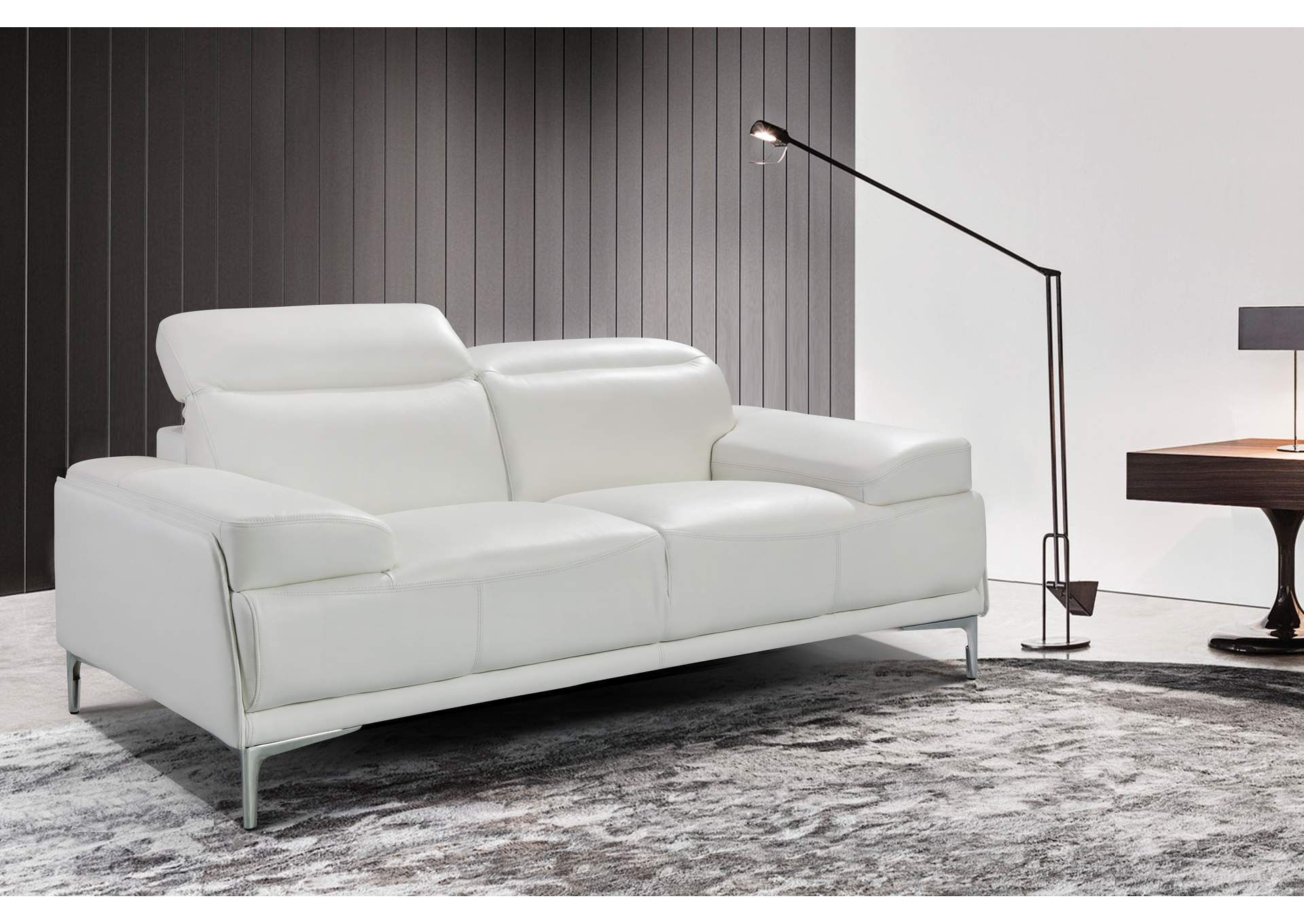 Nicolo Loveseat Seat In White image 7