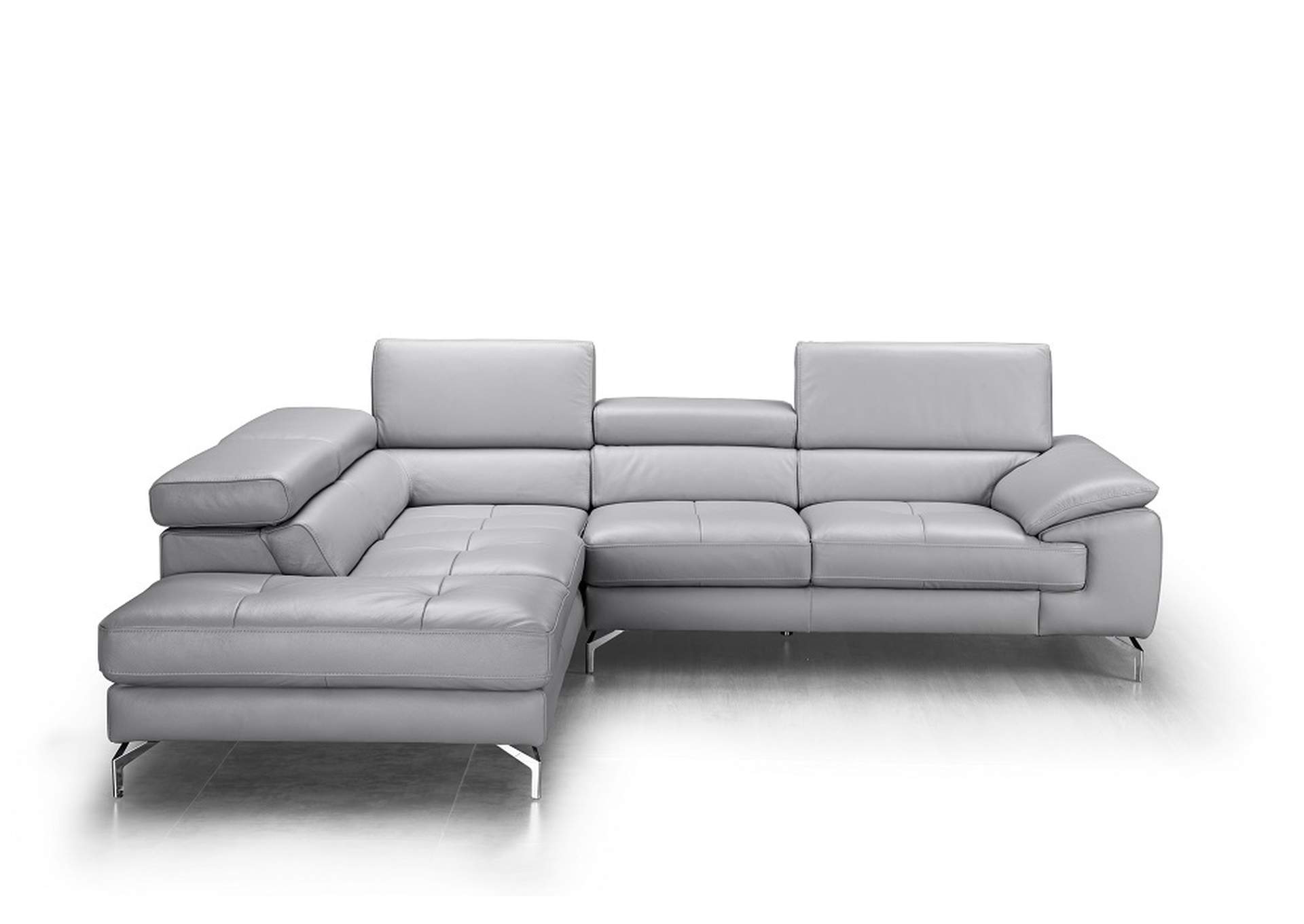 Olivia Premium Leather Sectional In Left Facing Chaise image 3