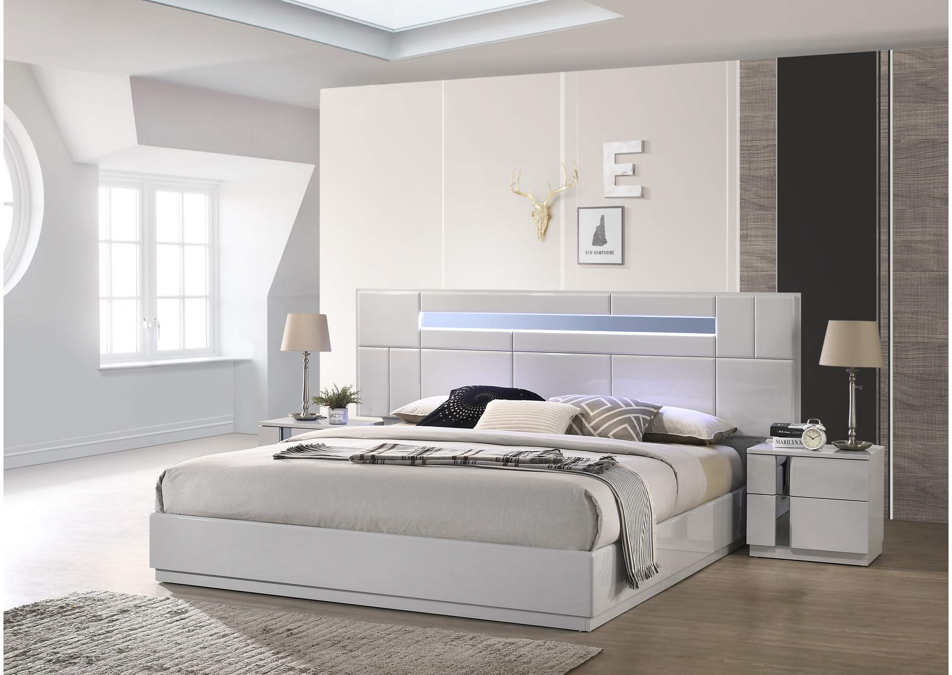 Palermo Grey Nightstand image 4