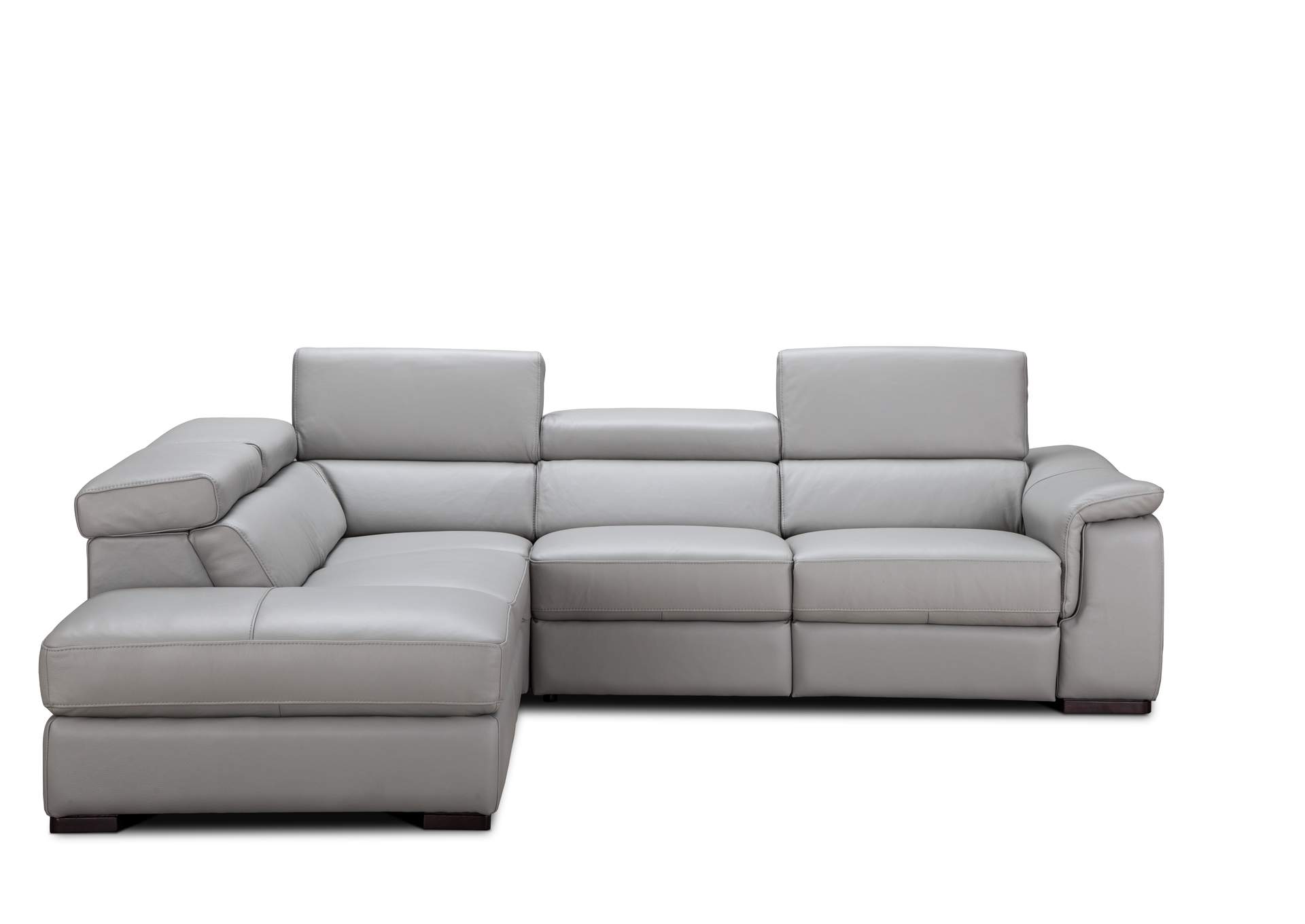 Perla Premium Leather Sectional In Left Hand Facing Chaise image 5