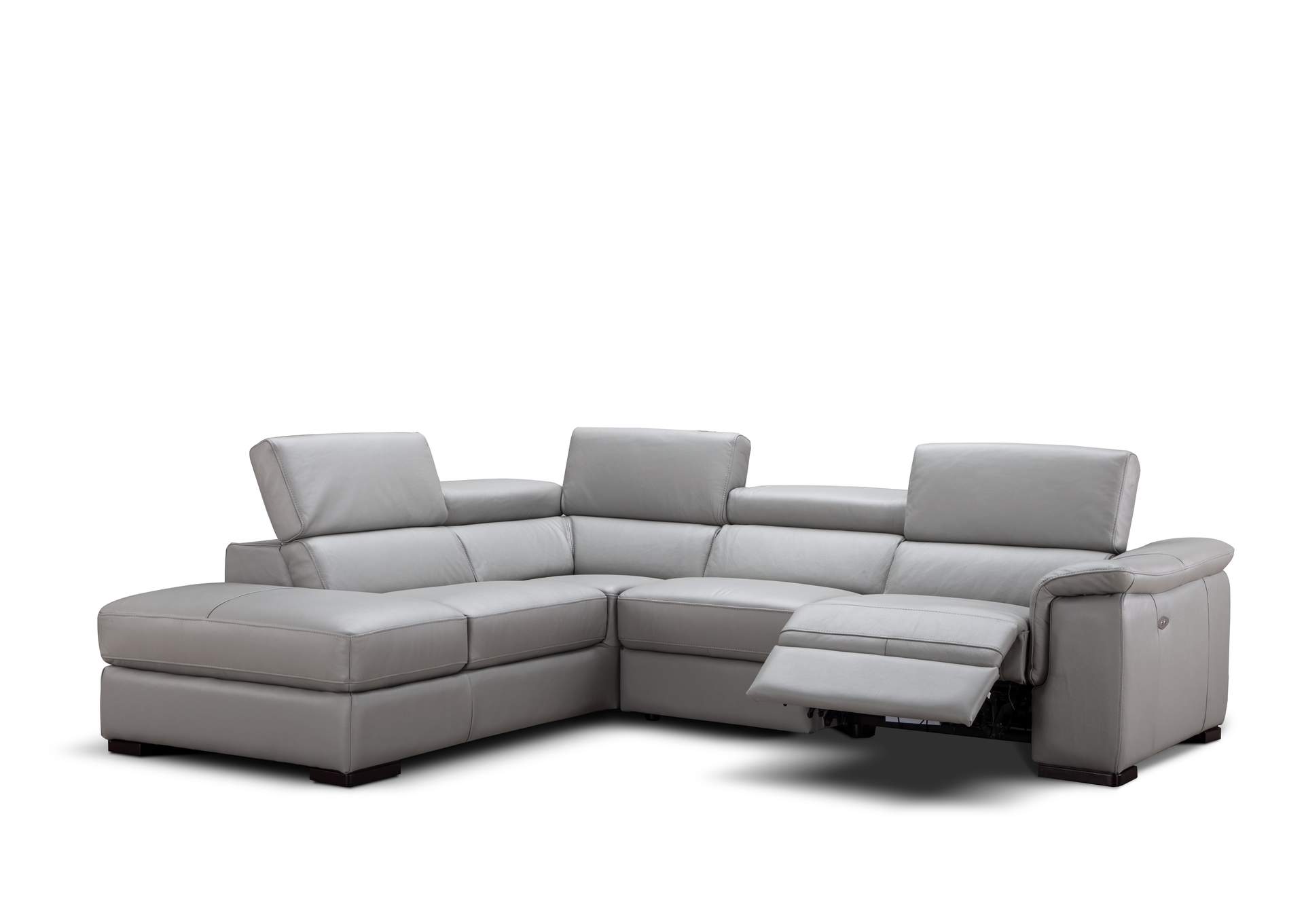Perla Premium Leather Sectional In Left Hand Facing Chaise image 3