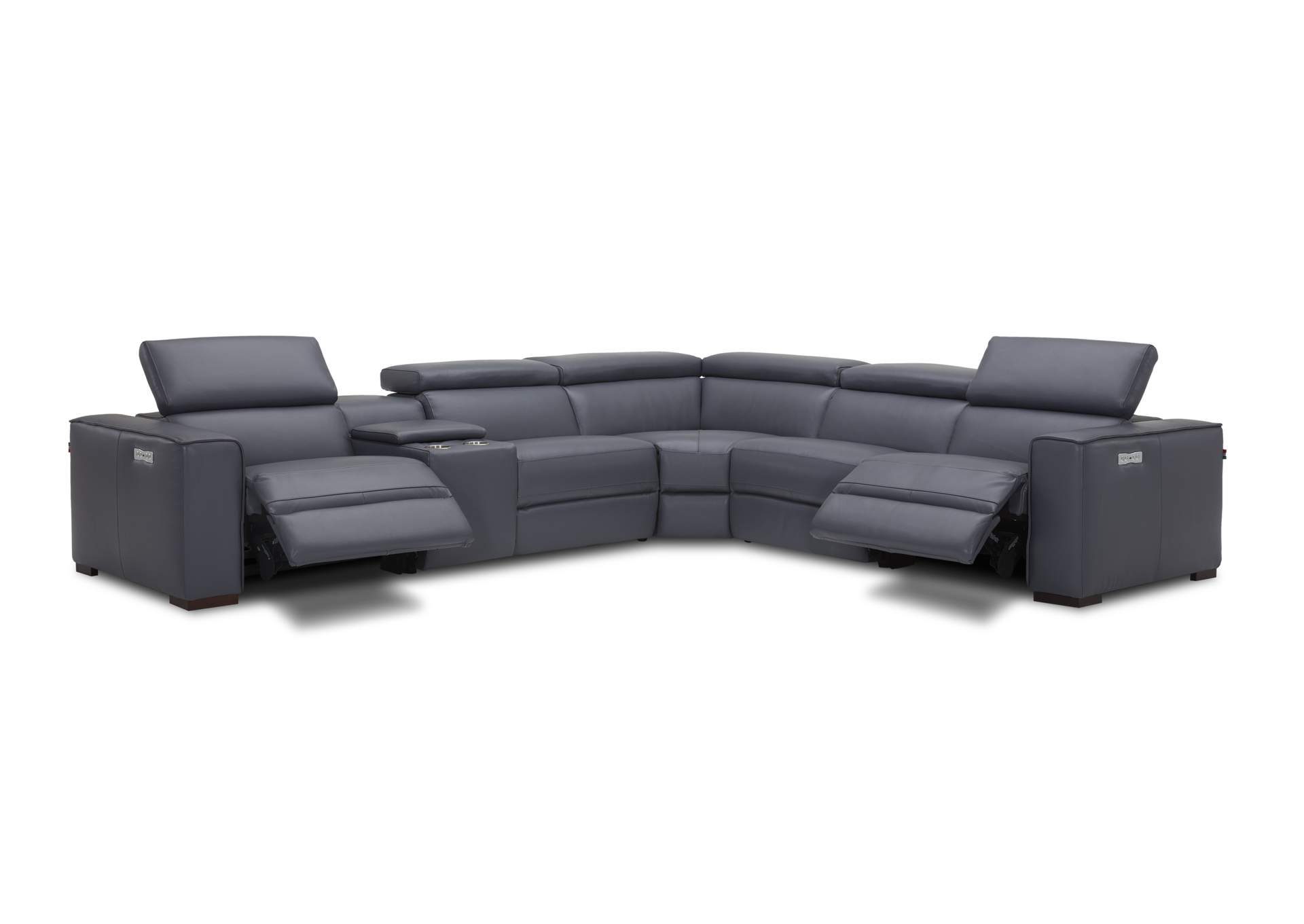 Picasso Motion Sectional In Blue Grey image 1