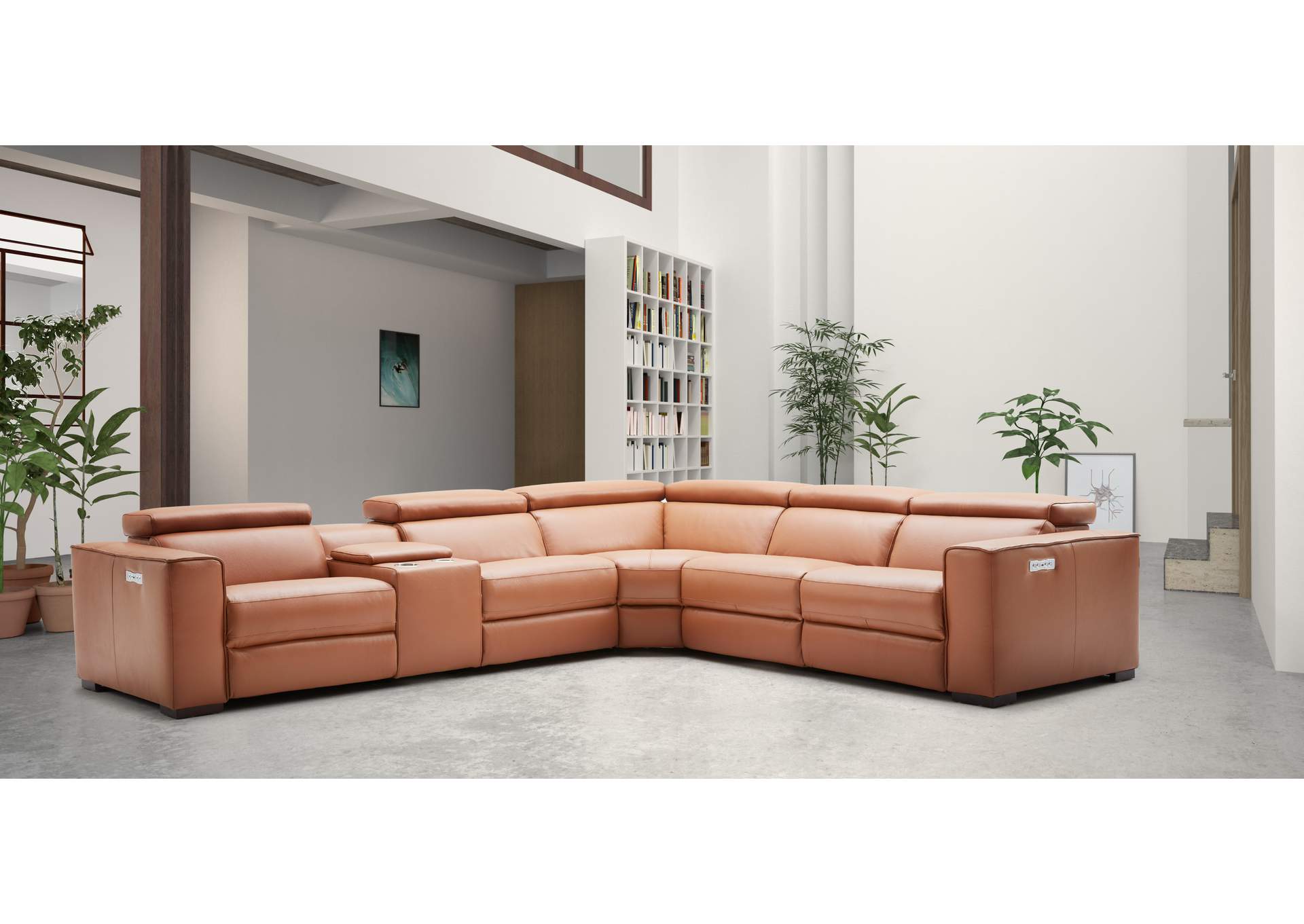 Picasso Motion Sectional In Caramel image 14