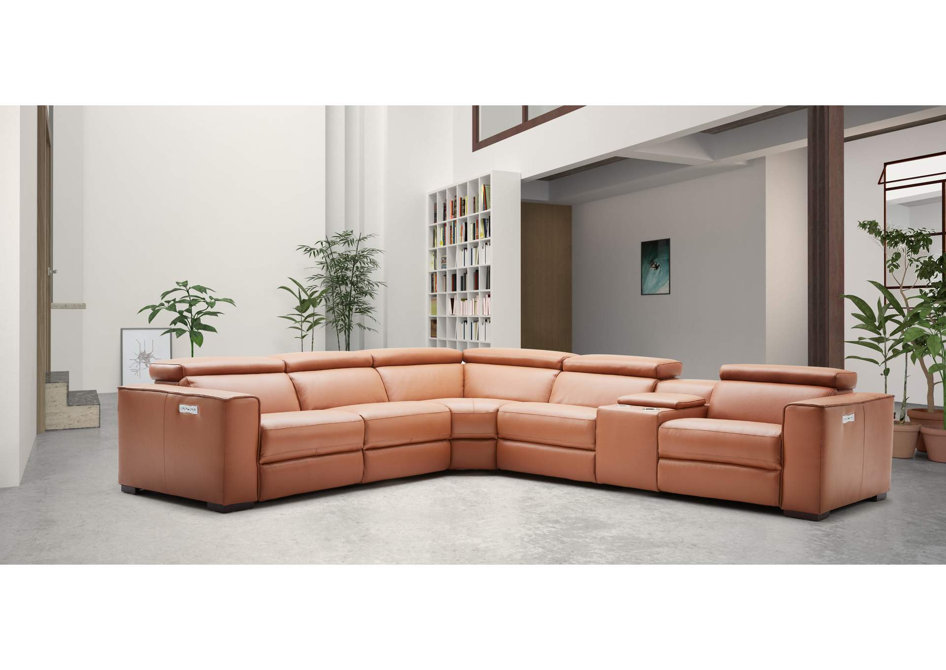Picasso Motion Sectional In Caramel image 15