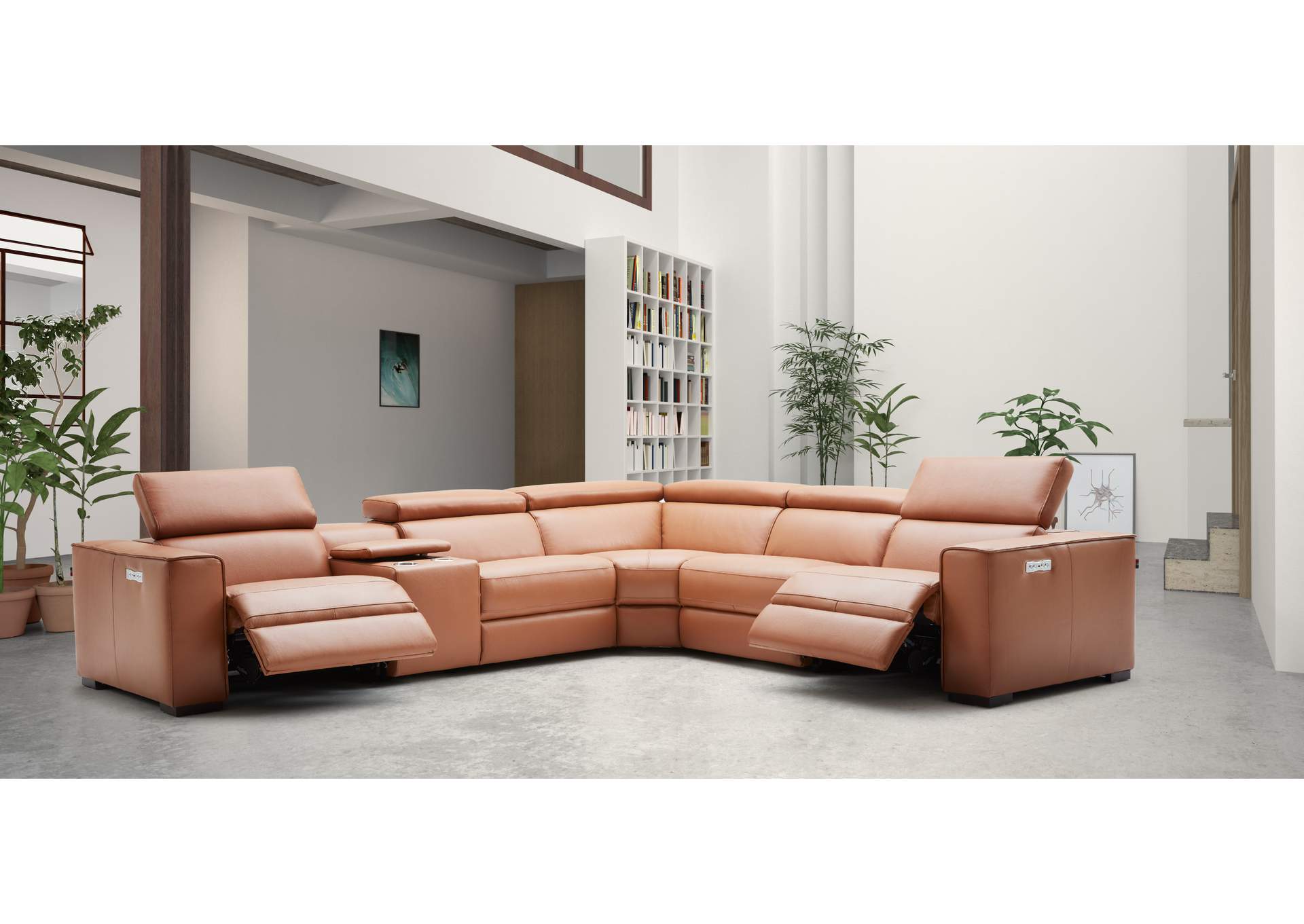 Picasso Motion Sectional In Caramel image 12