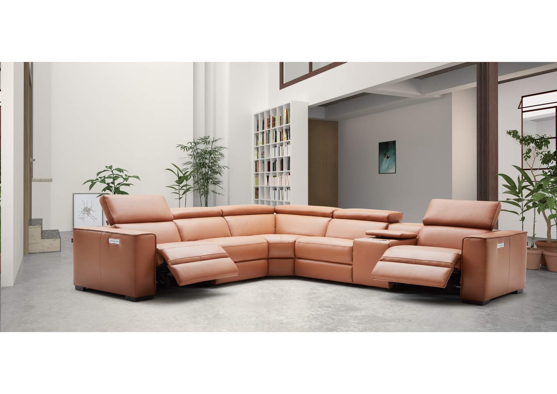 Picasso Motion Sectional In Caramel image 13