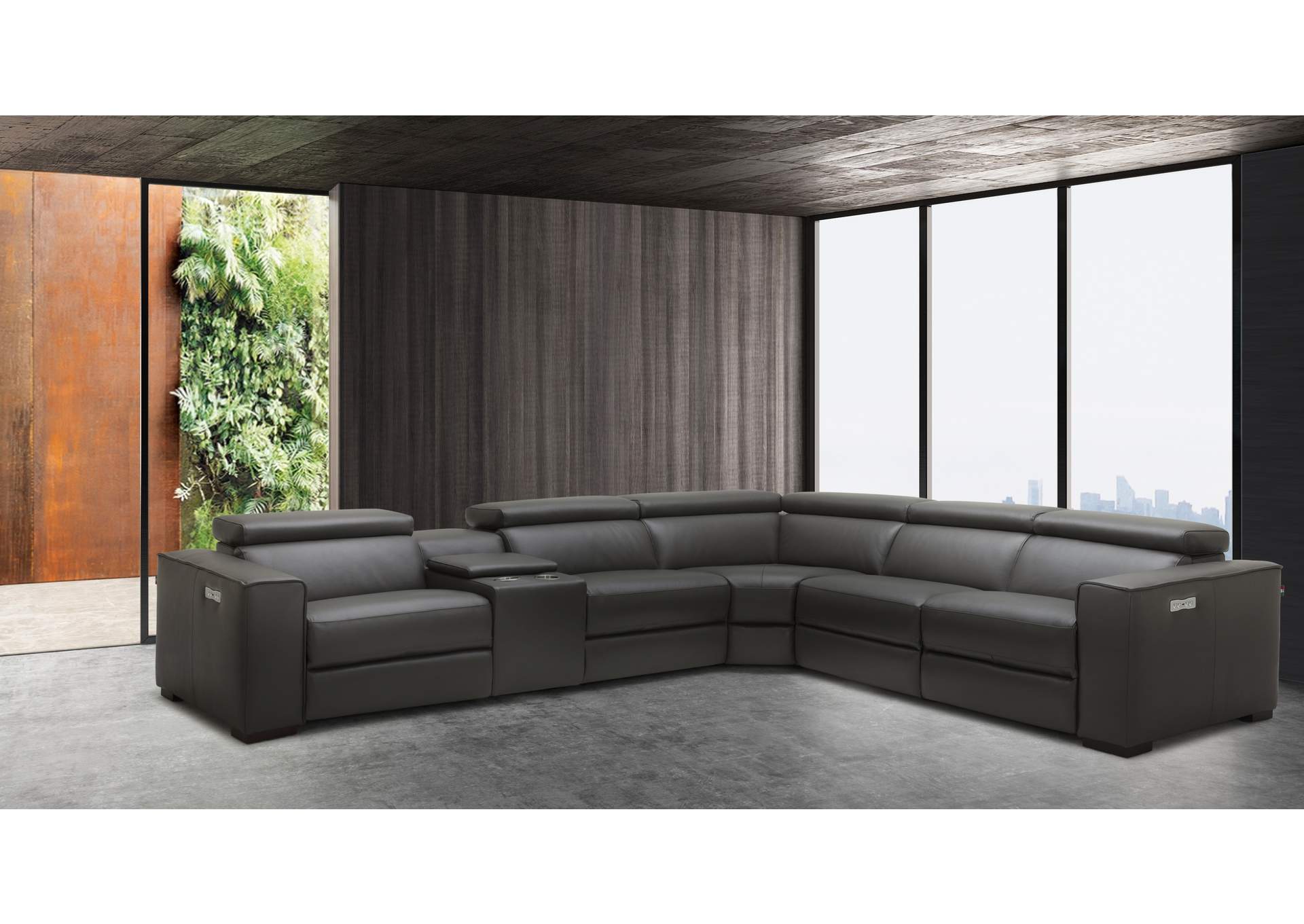 Picasso Motion Sectional In Dark Grey image 14
