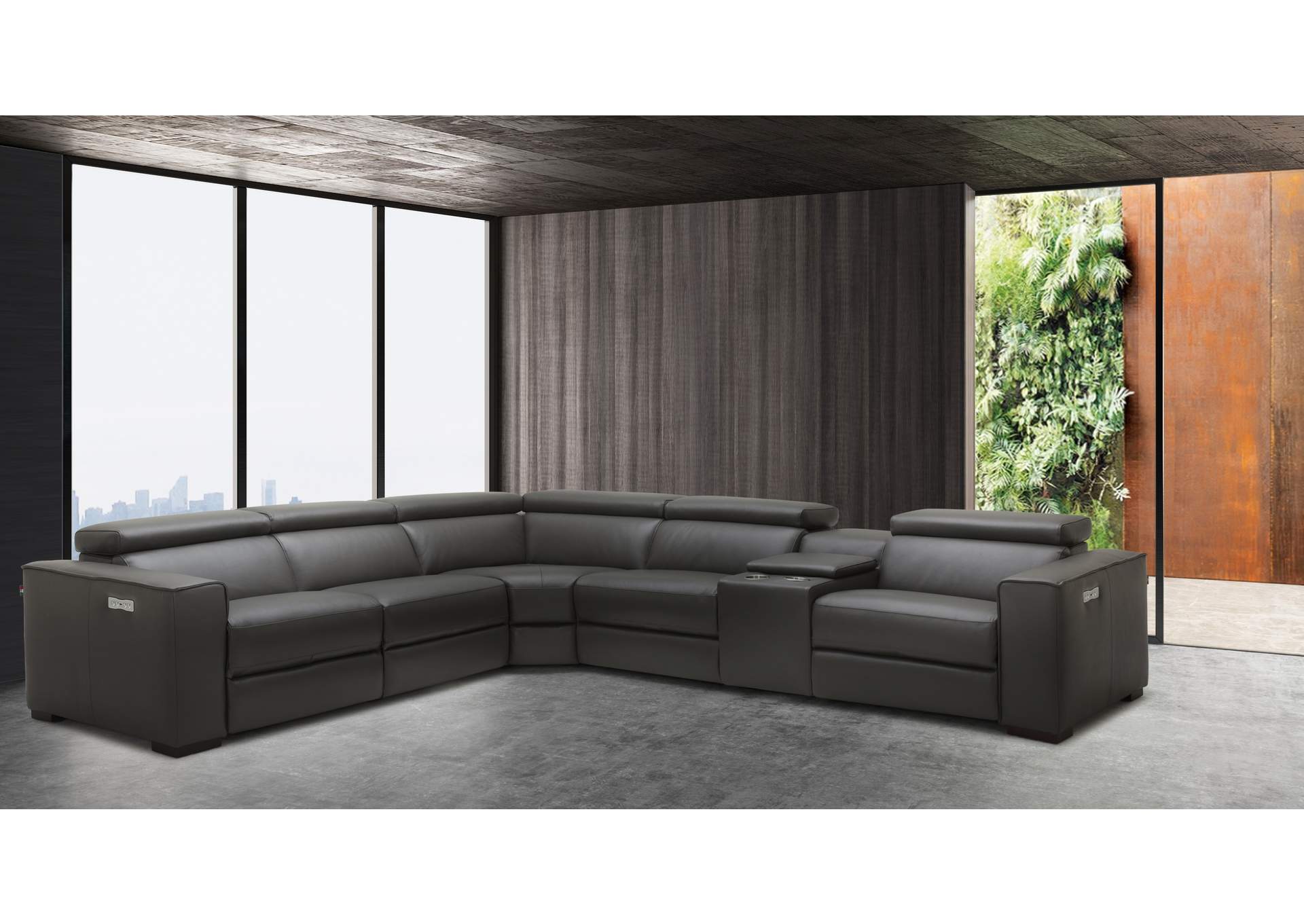 Picasso Motion Sectional In Dark Grey image 15