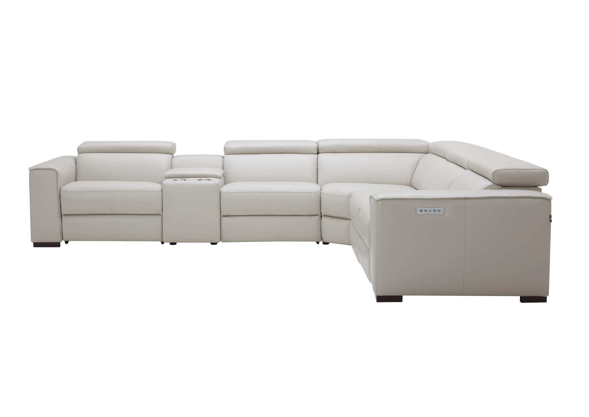 Picasso Motion Sectional In Silver Grey image 4