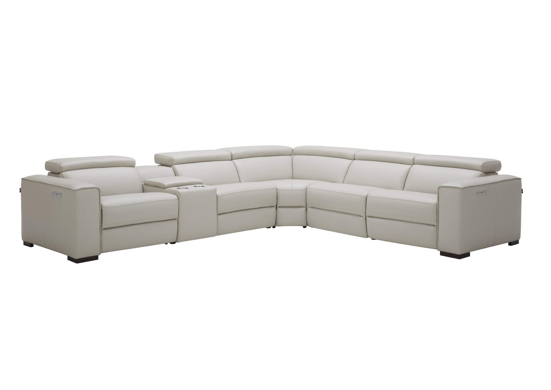 Picasso Motion Sectional In Silver Grey image 1