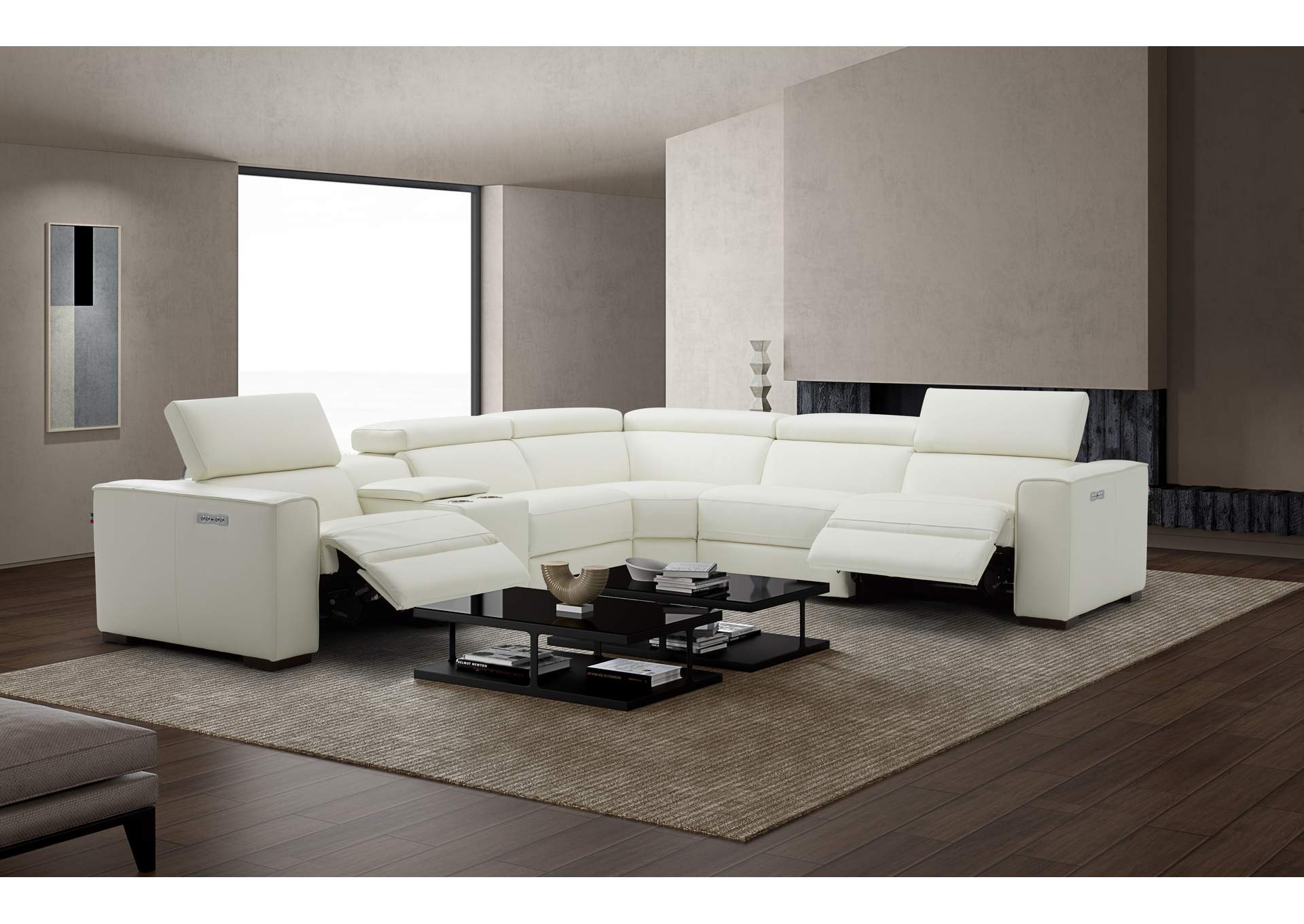 Picasso Motion Sectional In White image 7