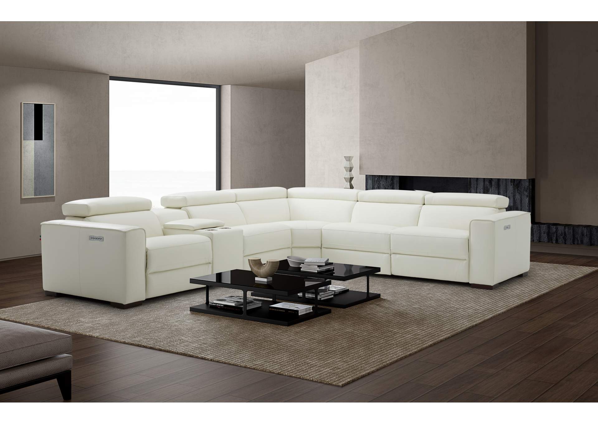 Picasso Motion Sectional In White image 9