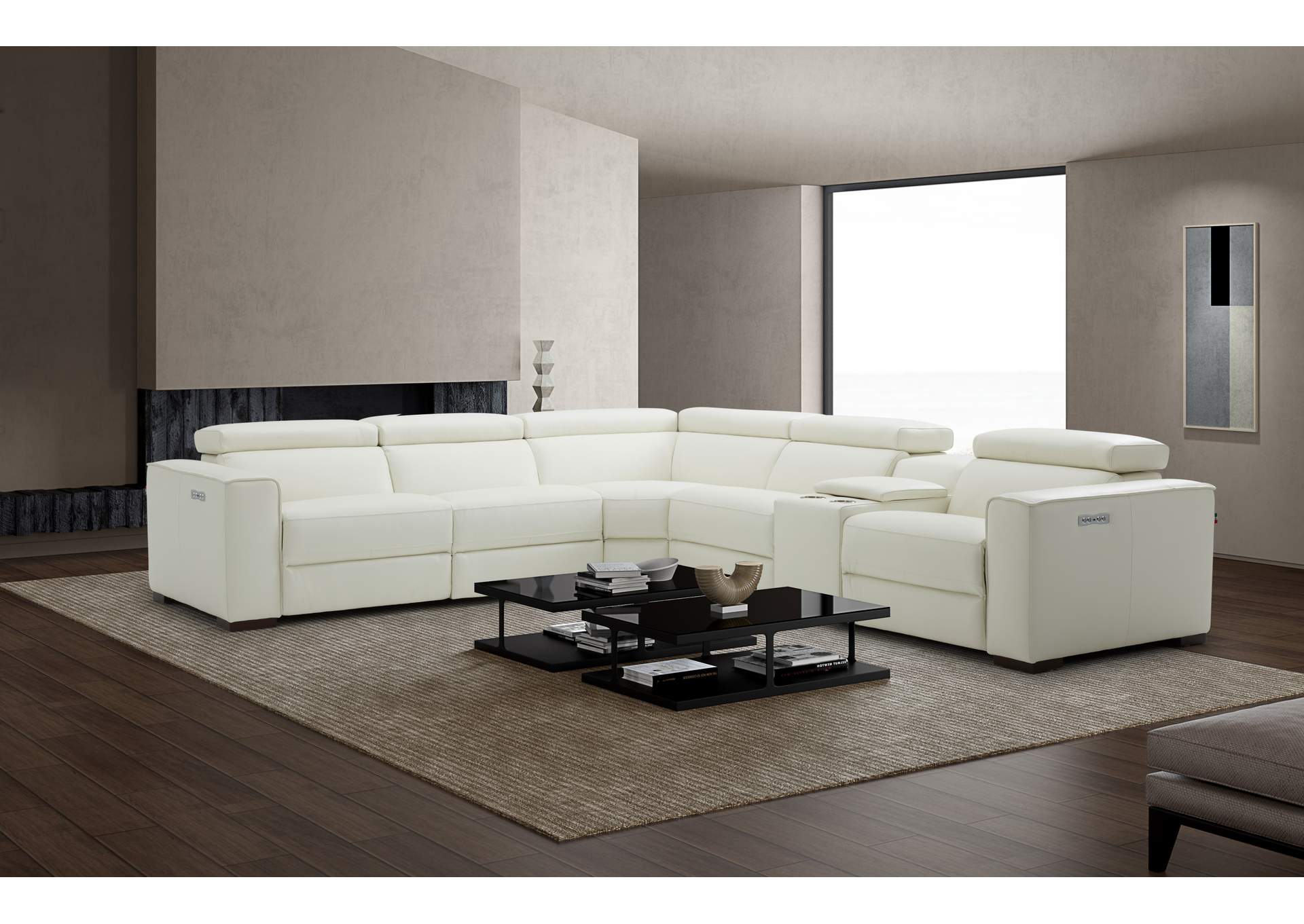Picasso Motion Sectional In White image 8