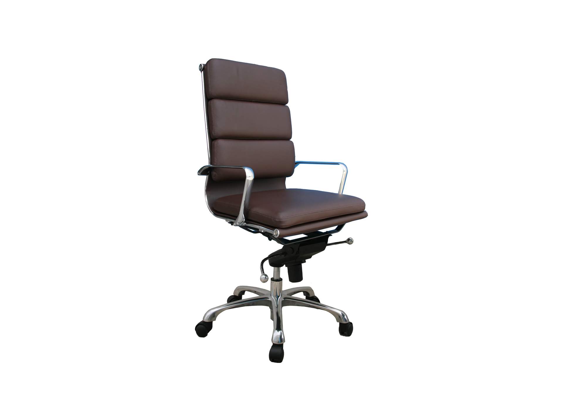 Plush Brown High Back Office Chair image 1