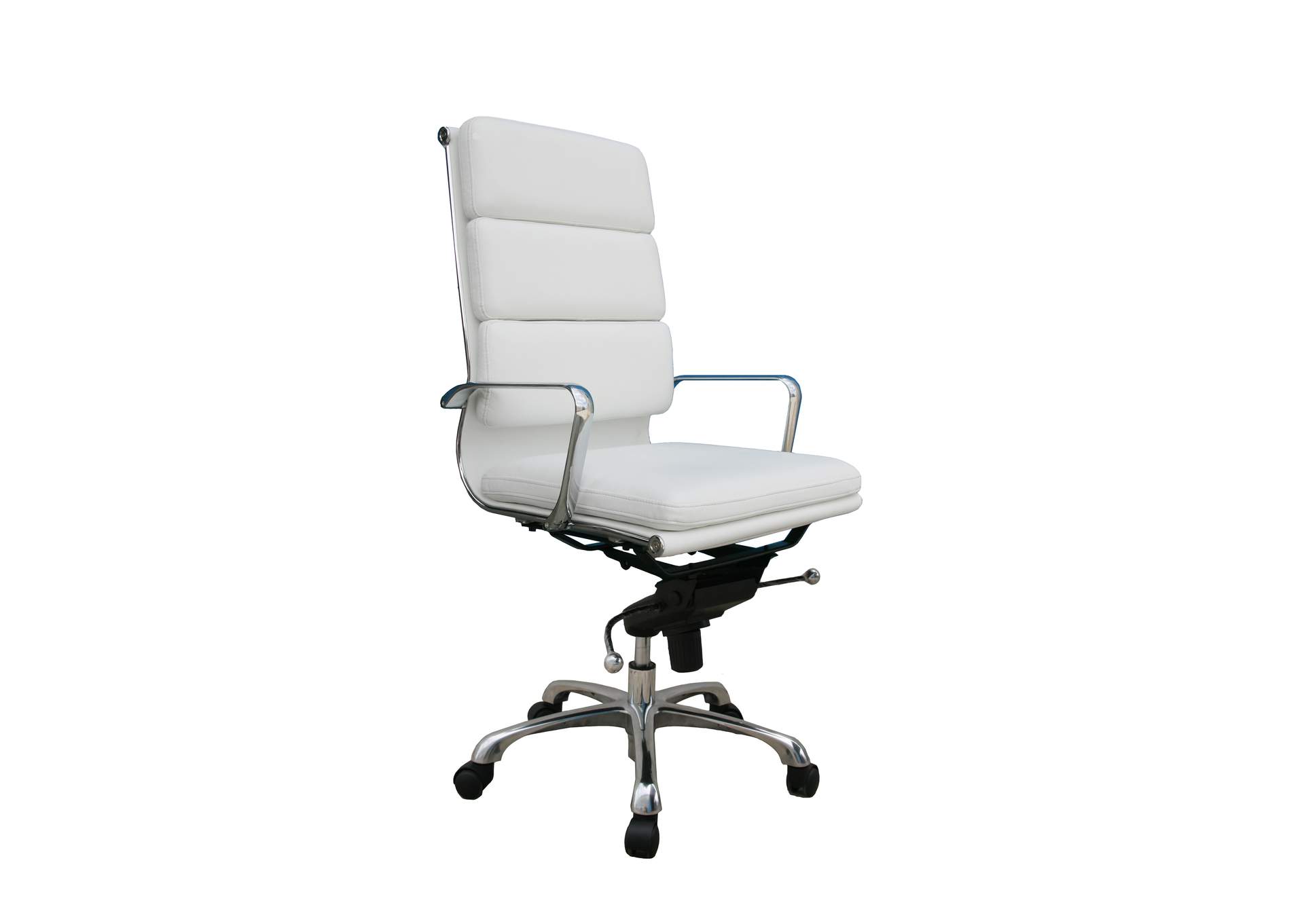 Plush White High Back Office Chair image 1