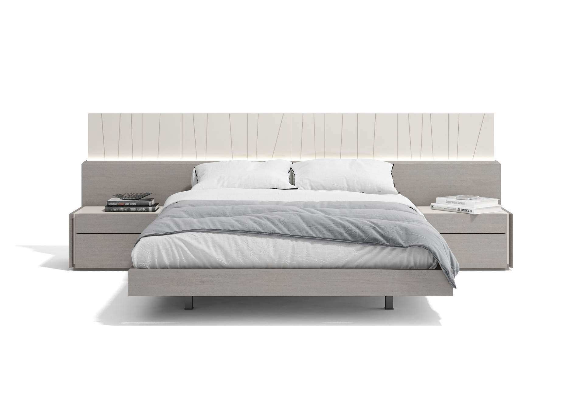 Porto Right Facing  Nightstand In Grey image 3