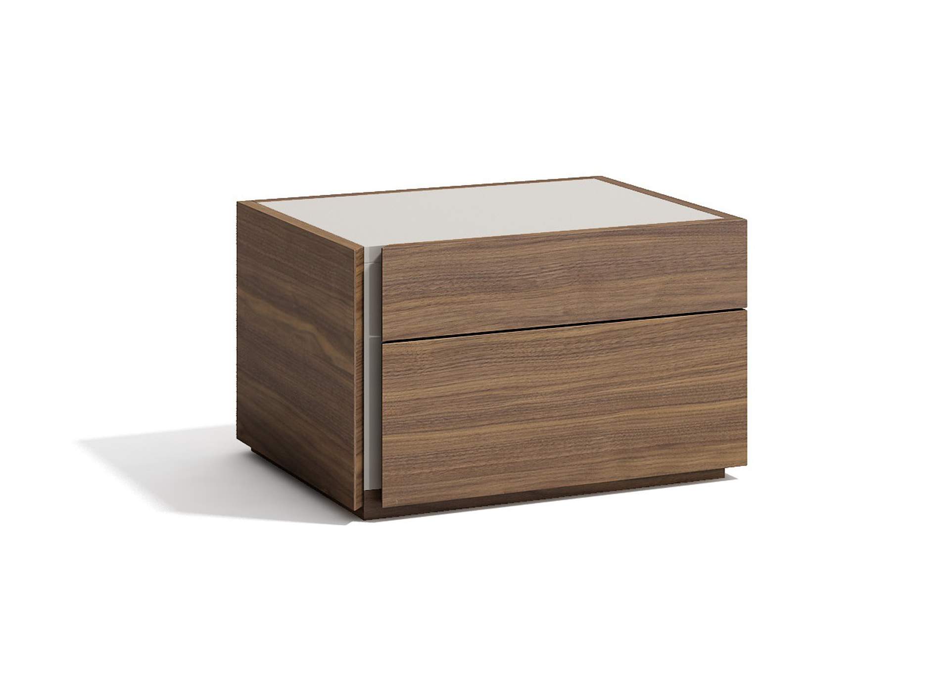 Porto Left Facing Nightstand In Walnut image 1