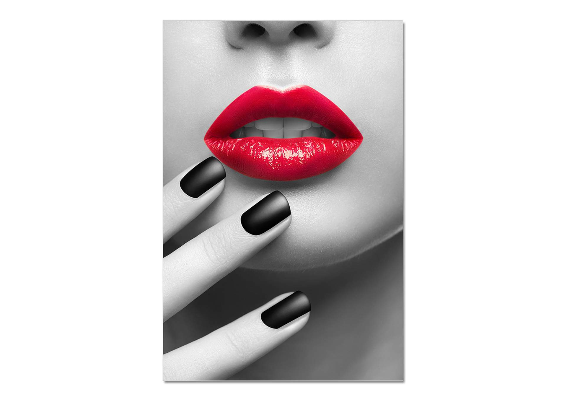 Acrylic Art Red & Black image 1