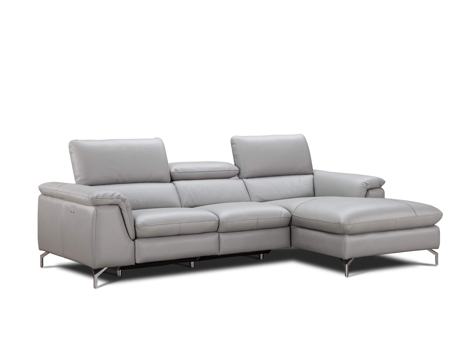 Serena Premium Leather Sectional In Right Hand Facing Chaise image 3