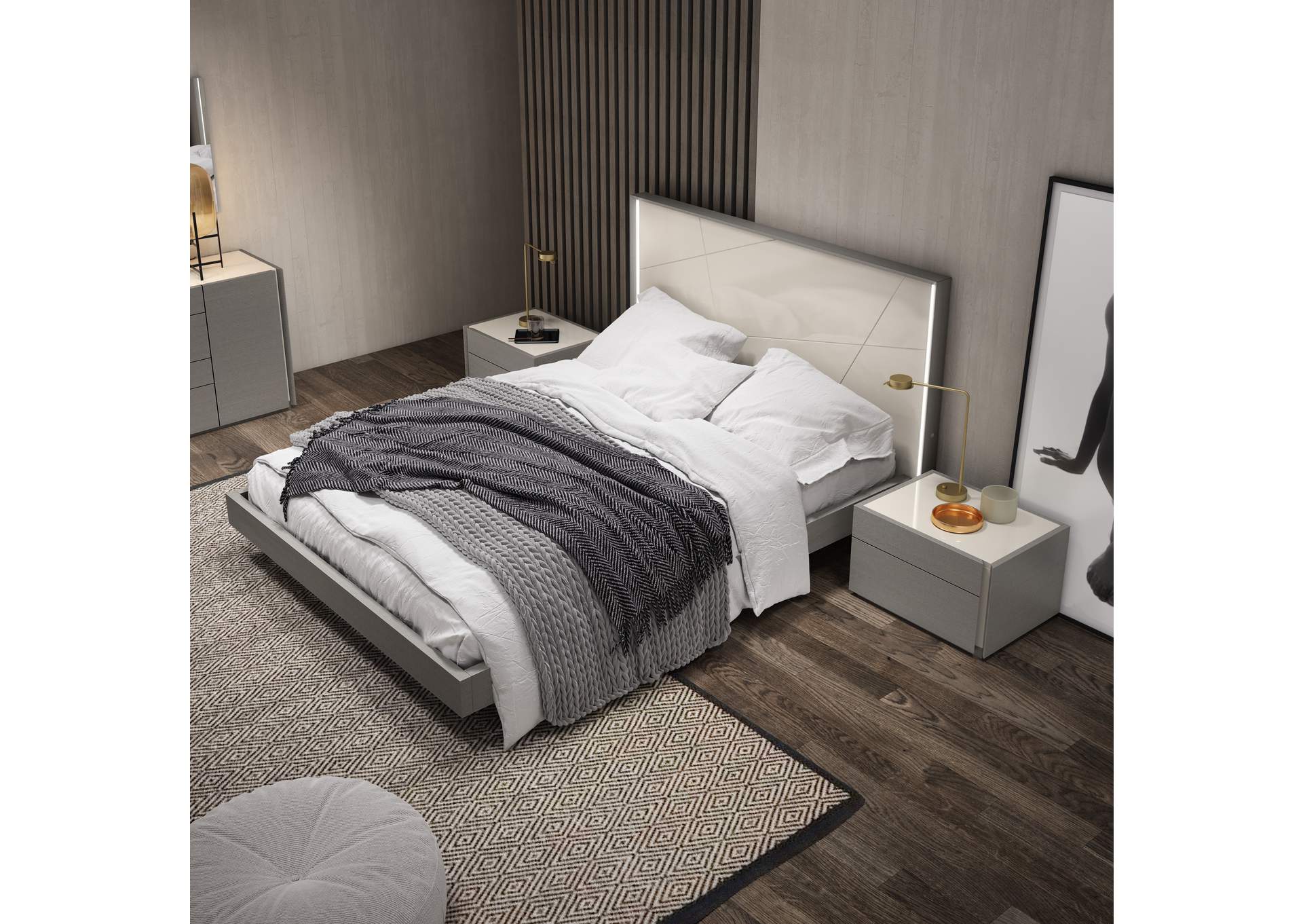 Sintra  Nightstand Left In Grey image 4