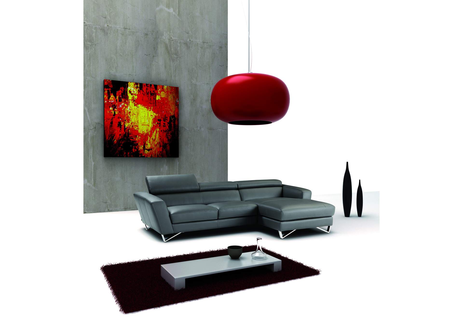 Sparta Mini Right Hand Facing Chaise In Grey image 1