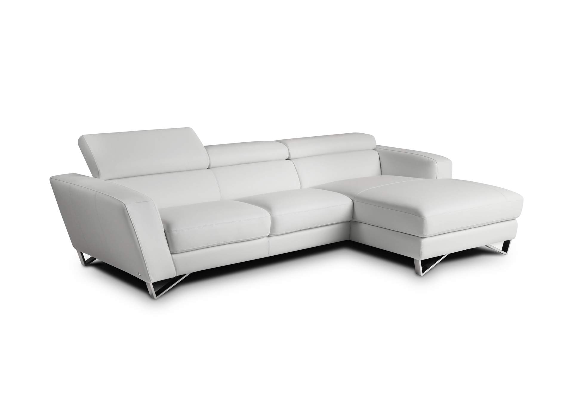 Sparta Mini Right Hand Facing Chaise In White image 1