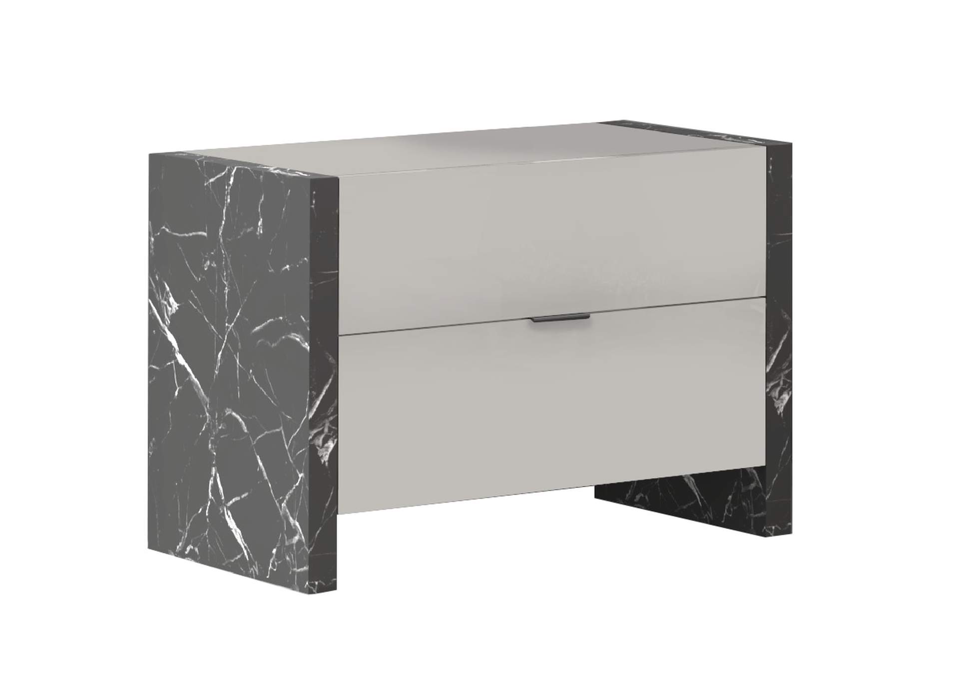 Stoneage Premium Nightstand In Grigio image 1