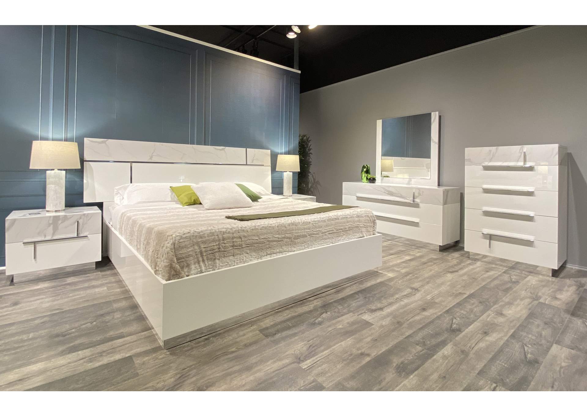 Sunset Premium Queen Bed In Bianco Luc+Stat image 3