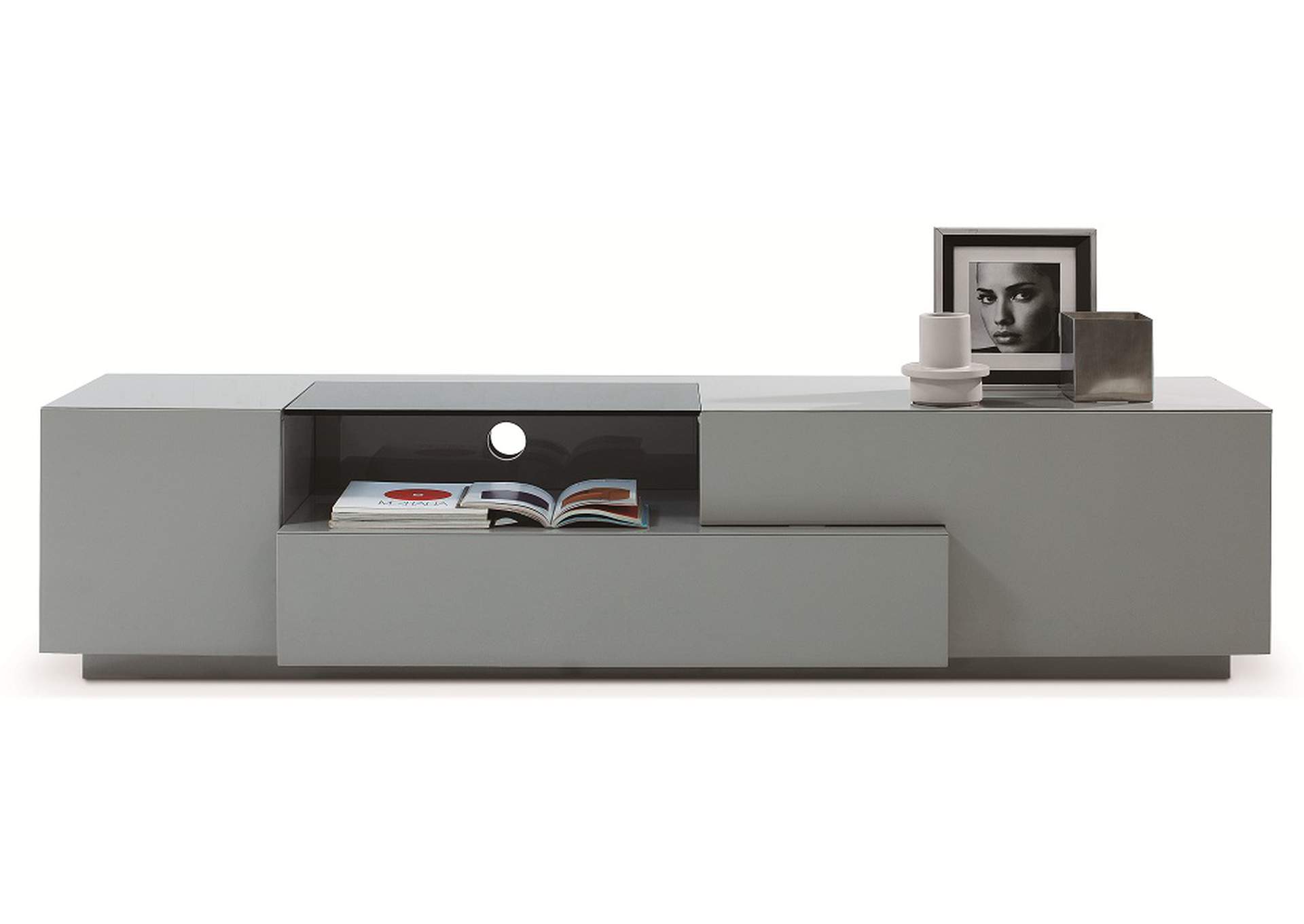 TV Stand 015 In Grey High Gloss image 1