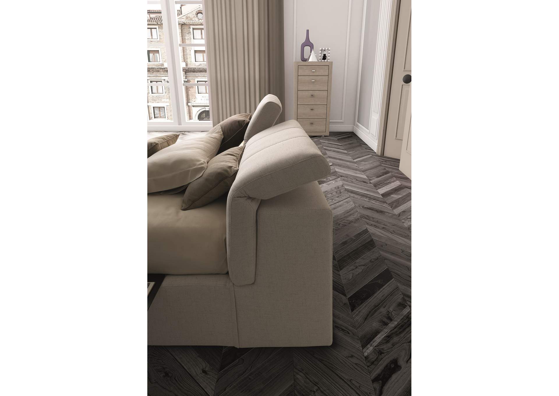 Tower K Storage Bed C54 Beige image 5