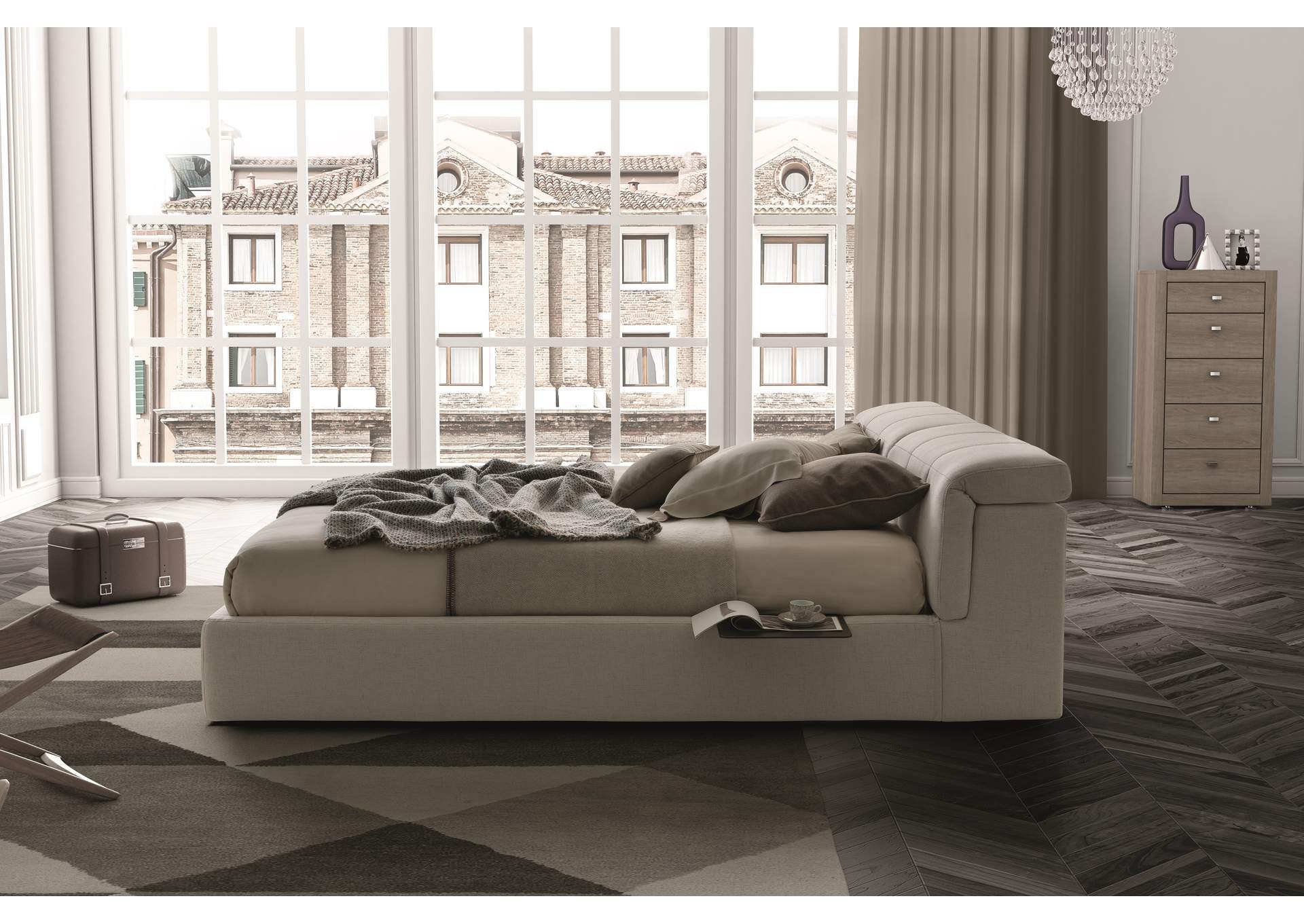Tower K Storage Bed C54 Beige image 3