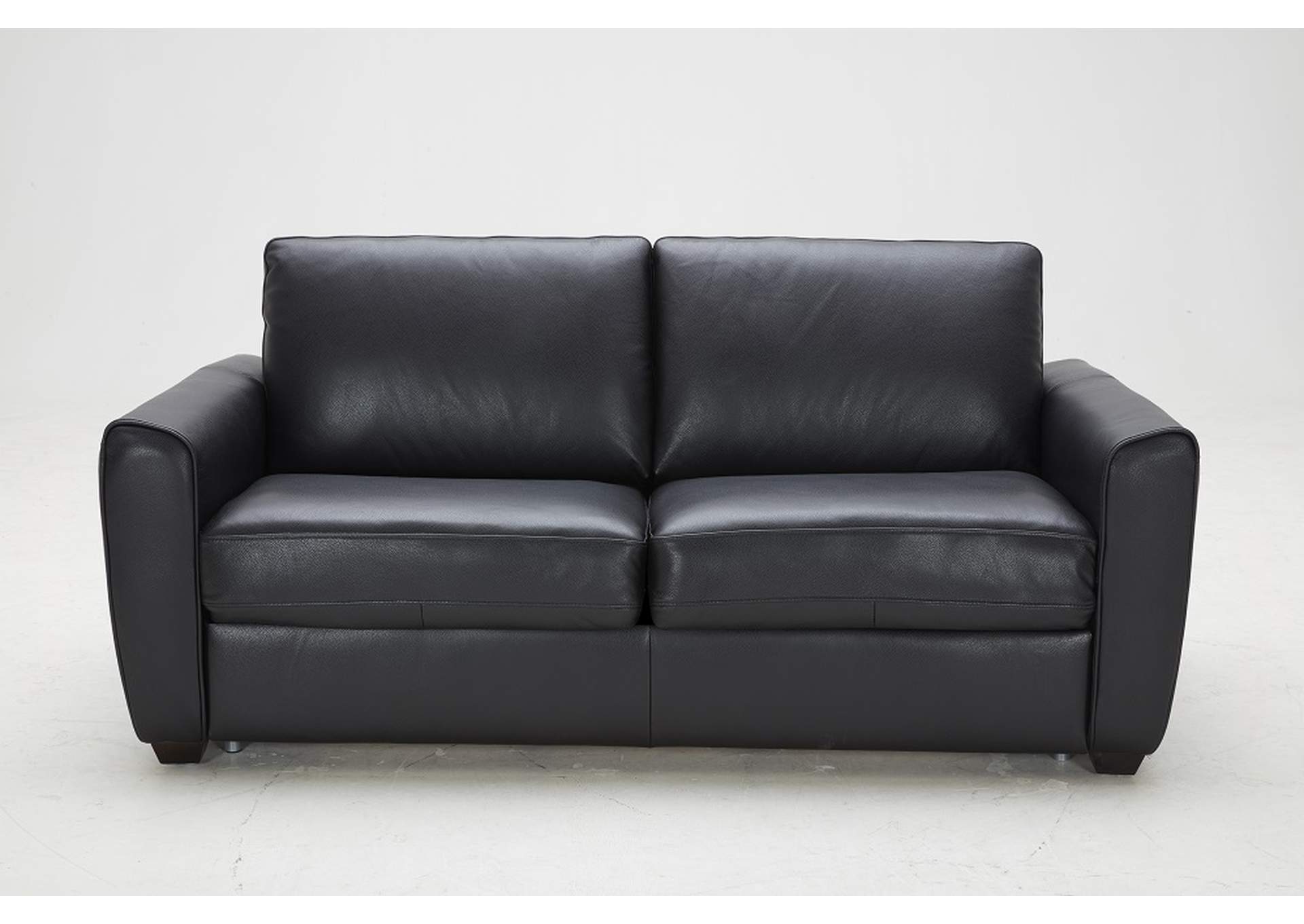 Ventura Sofa Bed In Black Leather image 3