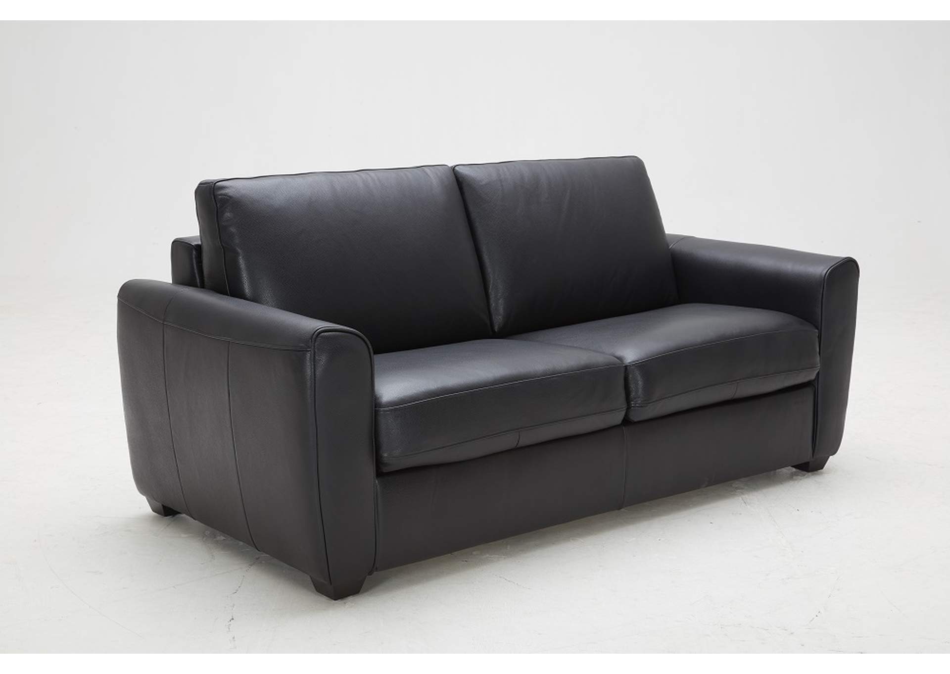 Ventura Sofa Bed In Black Leather image 1