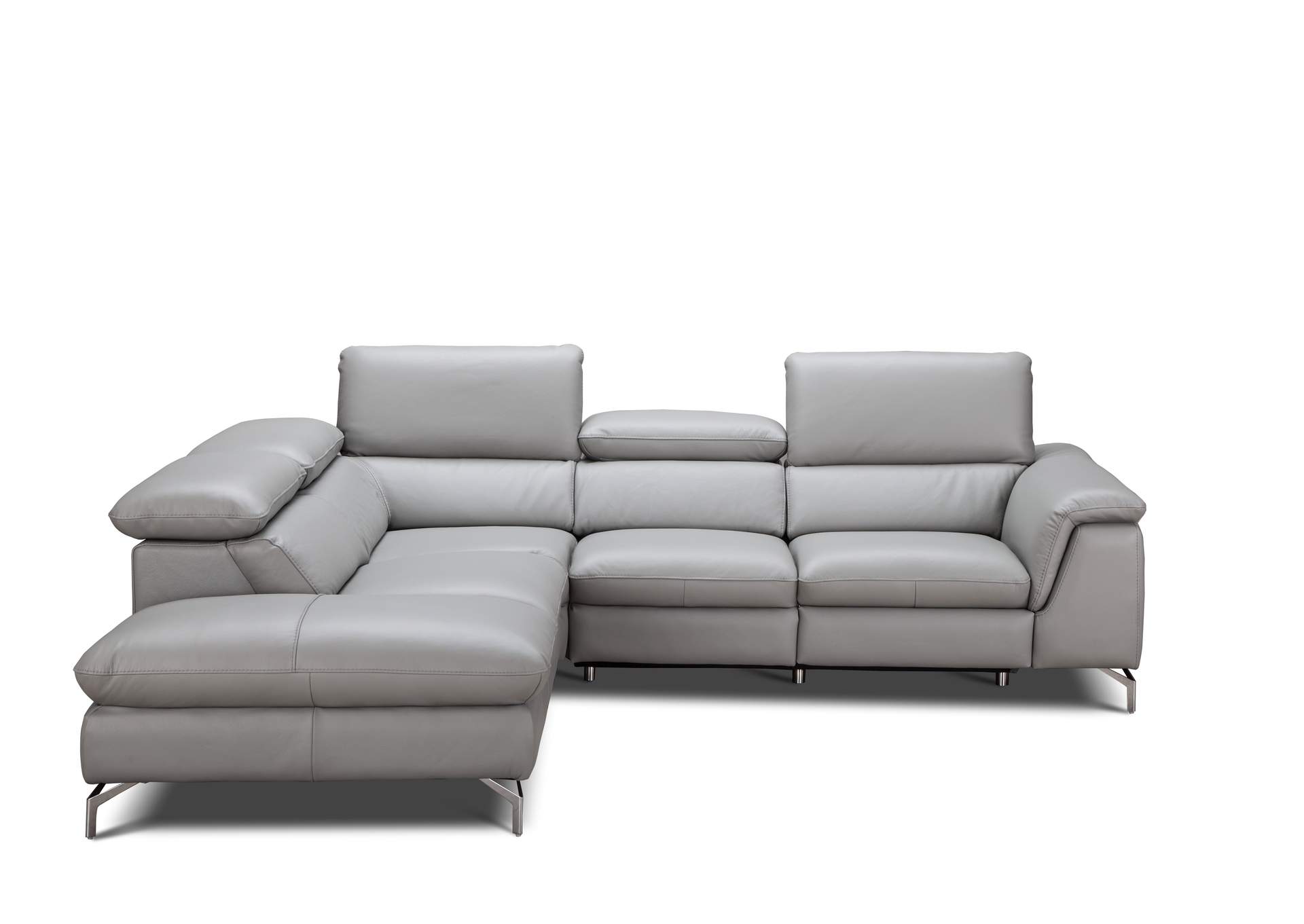 Viola Premium Leather Sectional In Left Hand Facing Chaise image 5