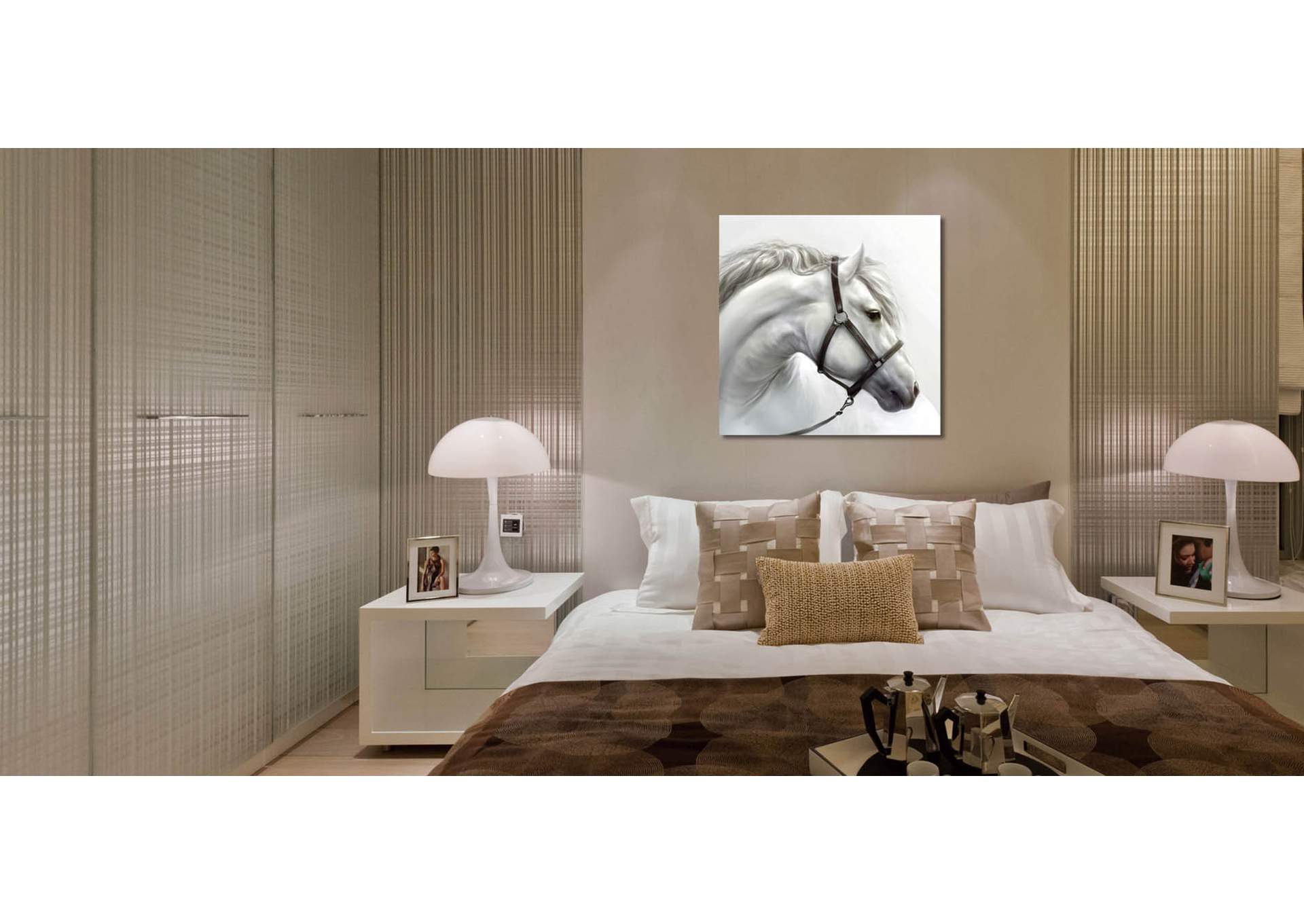 Wall Art White Horse image 3