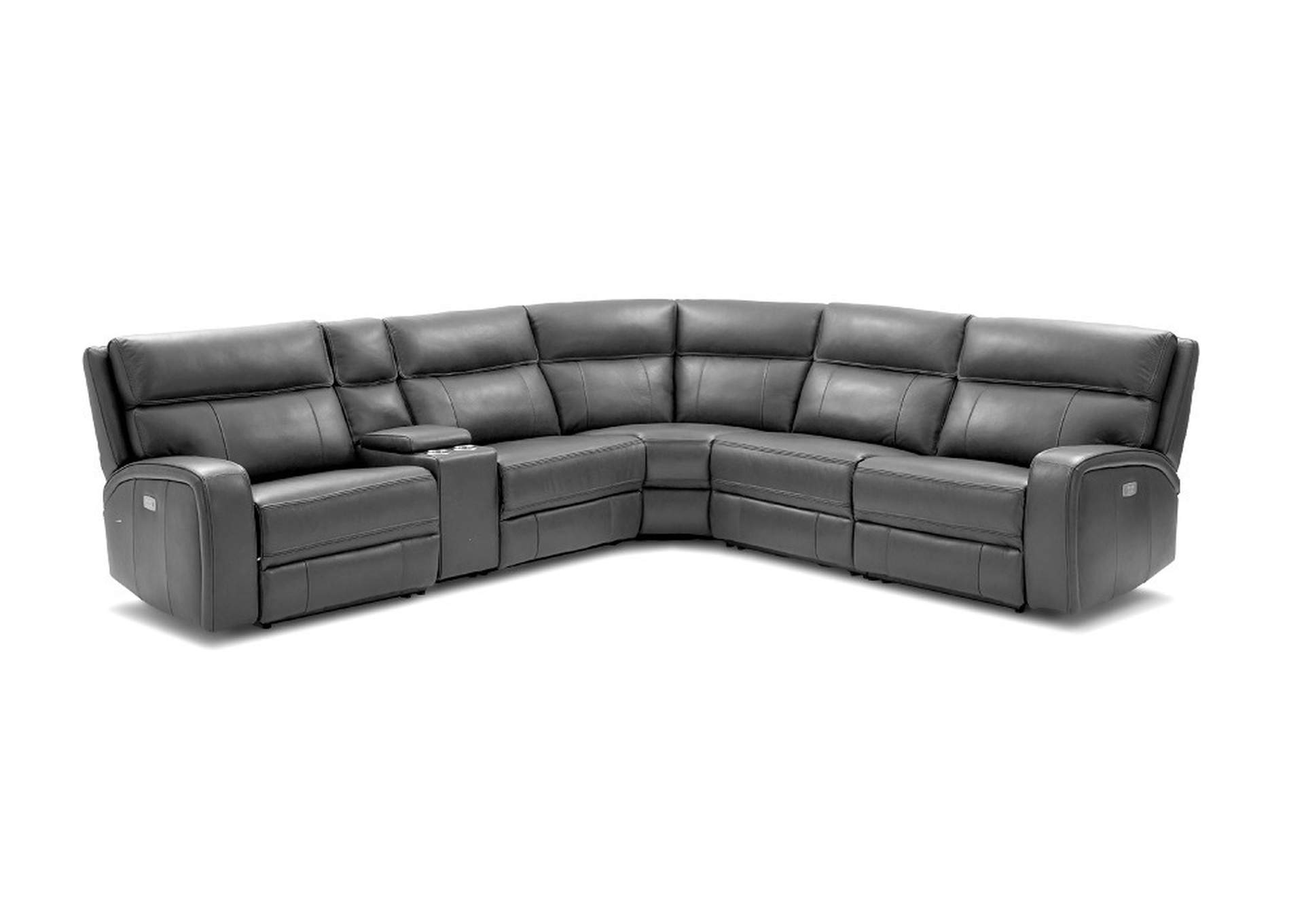 Cozy Motion Sectional In Grey image 6